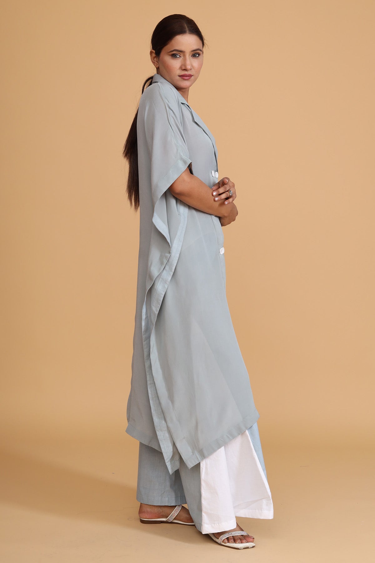 Hand Painted Buttoned Kaftan