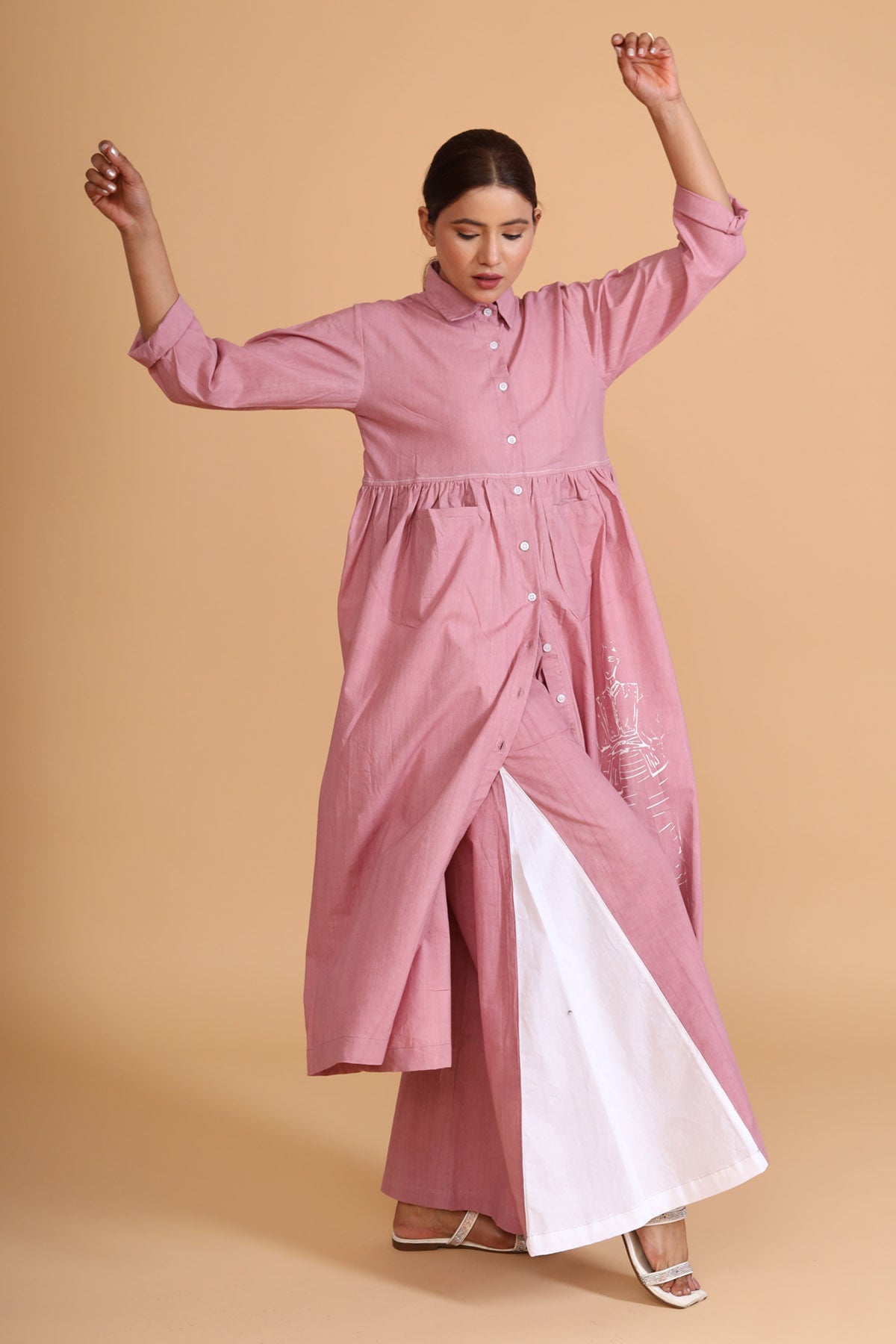 Hand Painted Co-ord Set & Scarf