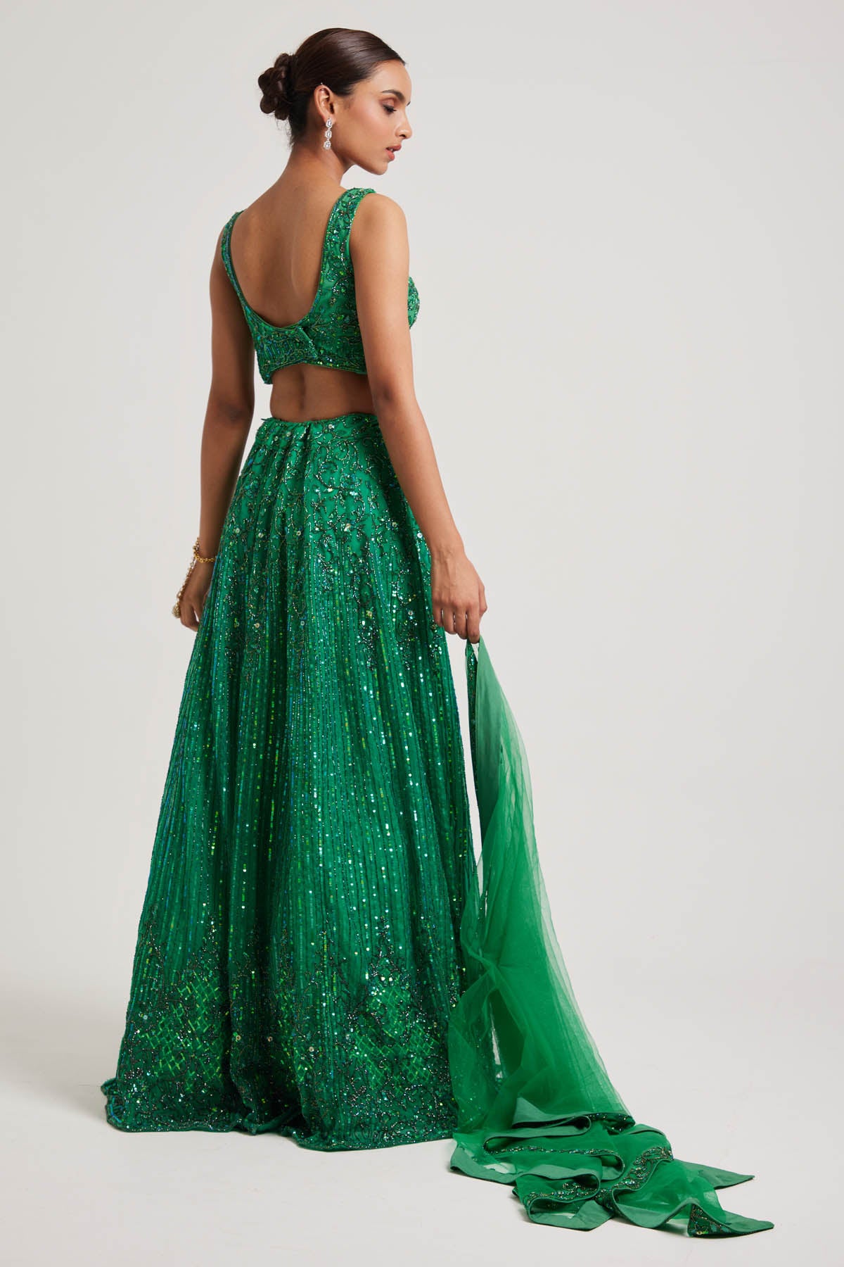 Hand Embroidered Lehenga Set