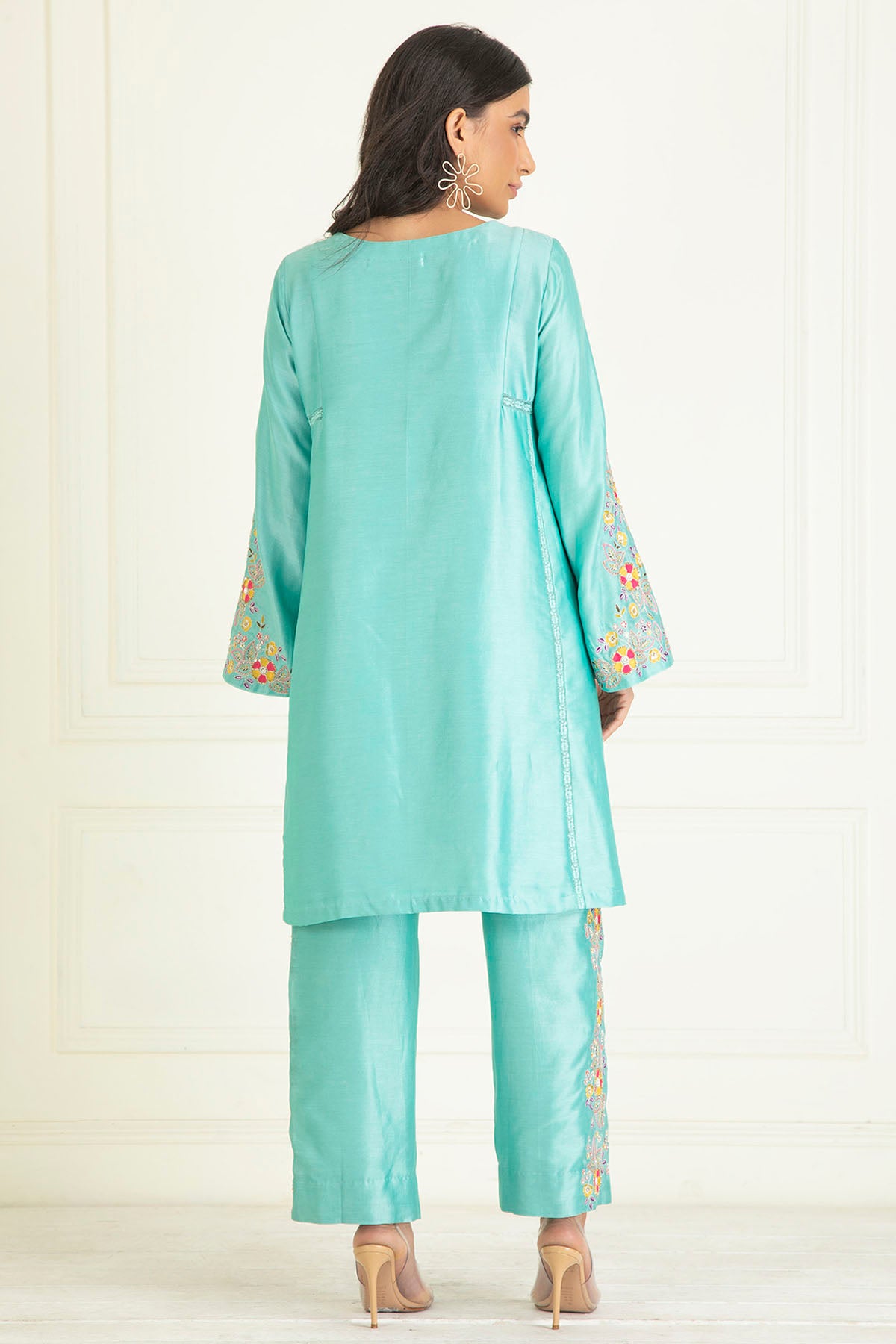 Handcrafted Chanderi Kurta Set