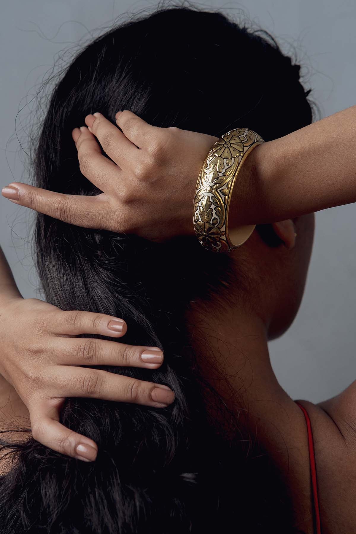 Handcrafted Floral Bangle