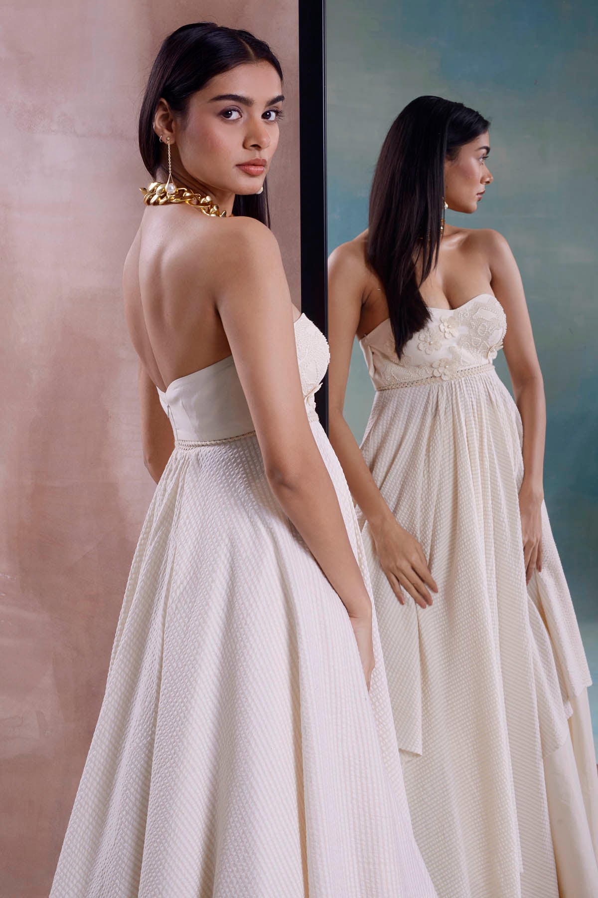 Handkerchief Tunic & Flare Skirt