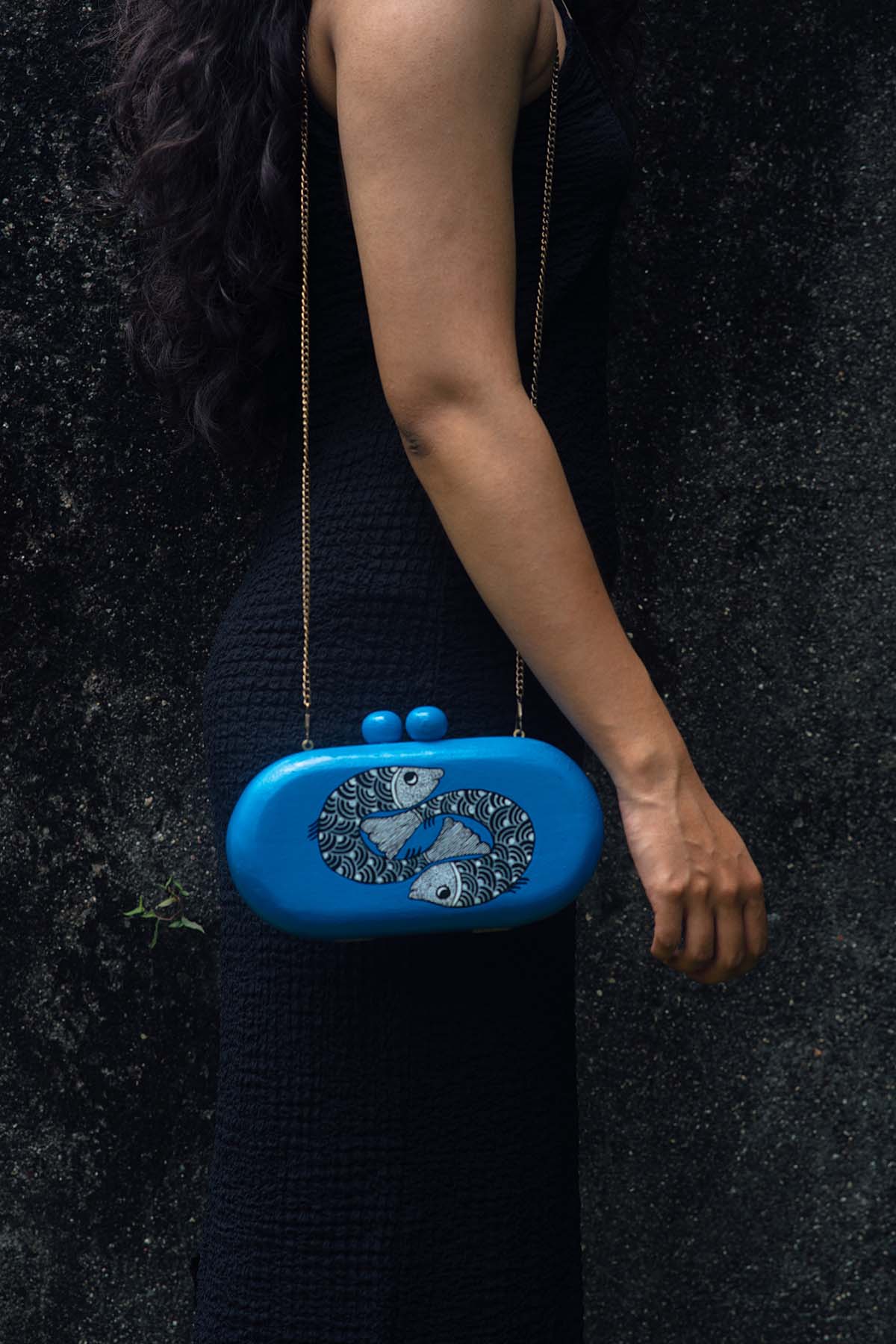 Handpainted Machlee Clutch