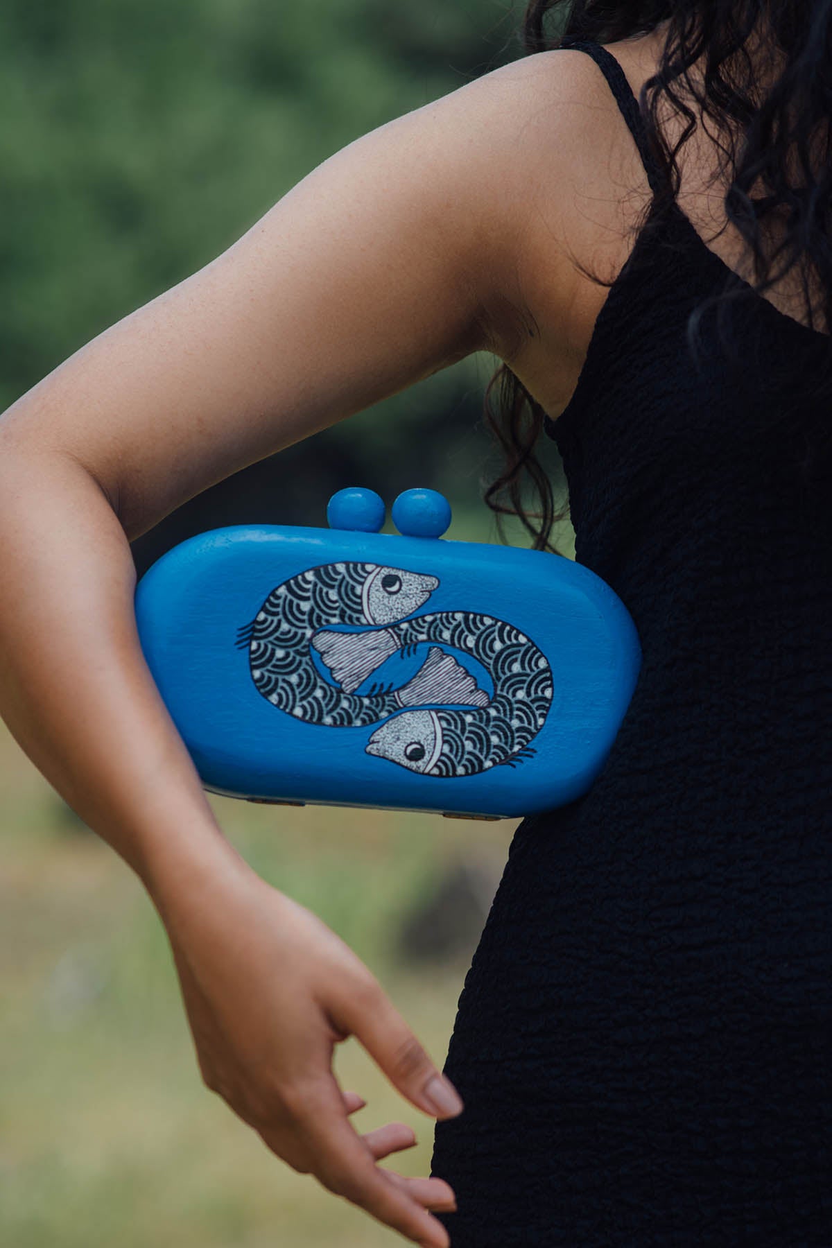 Handpainted Machlee Clutch