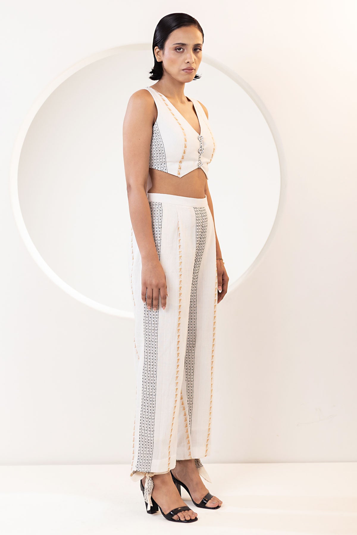 Handwoven Cotton Ivory Pants