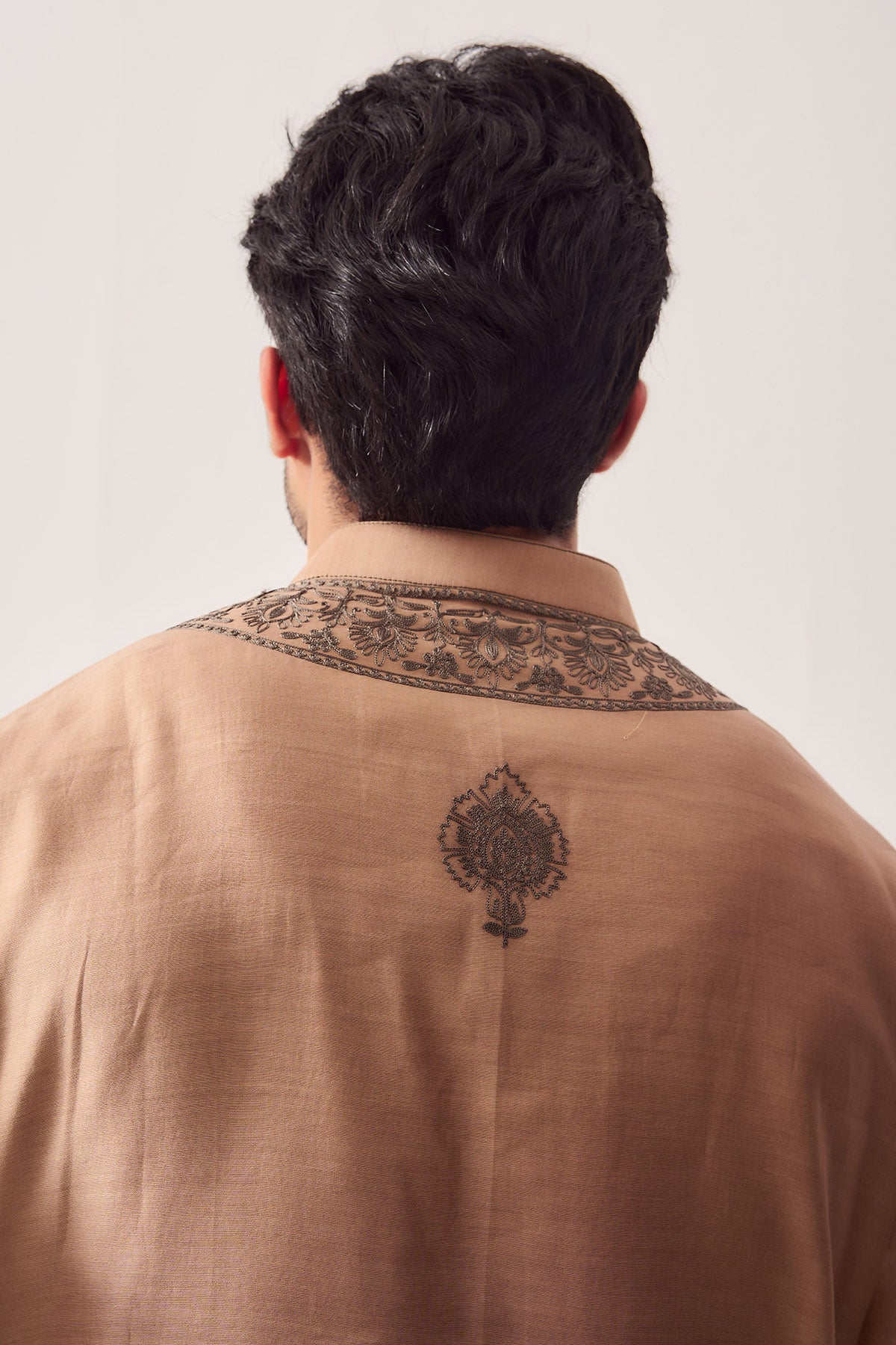 Hazelnut Embroidered Kurta Set