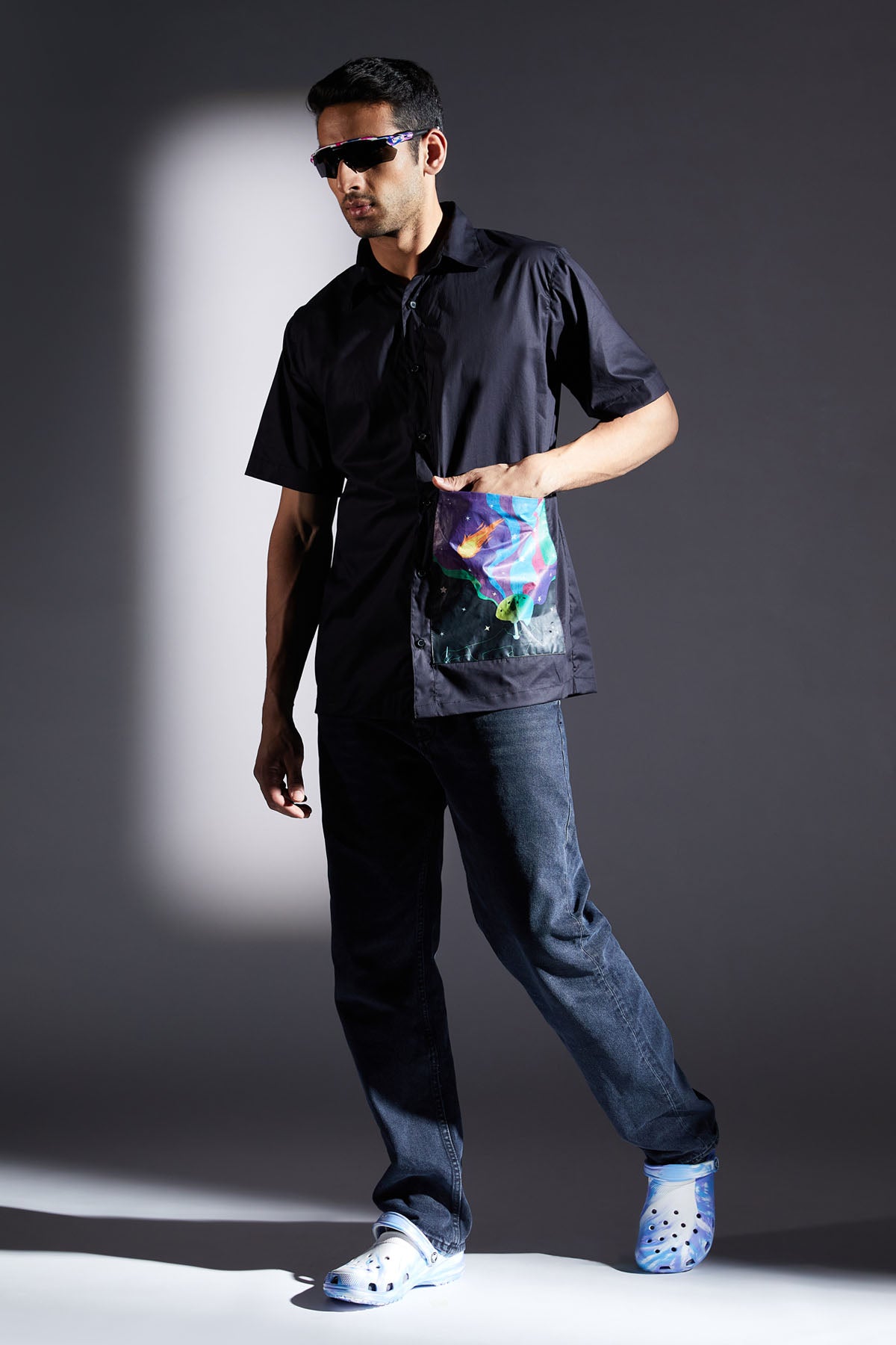 Helmet Girl Print Shirt