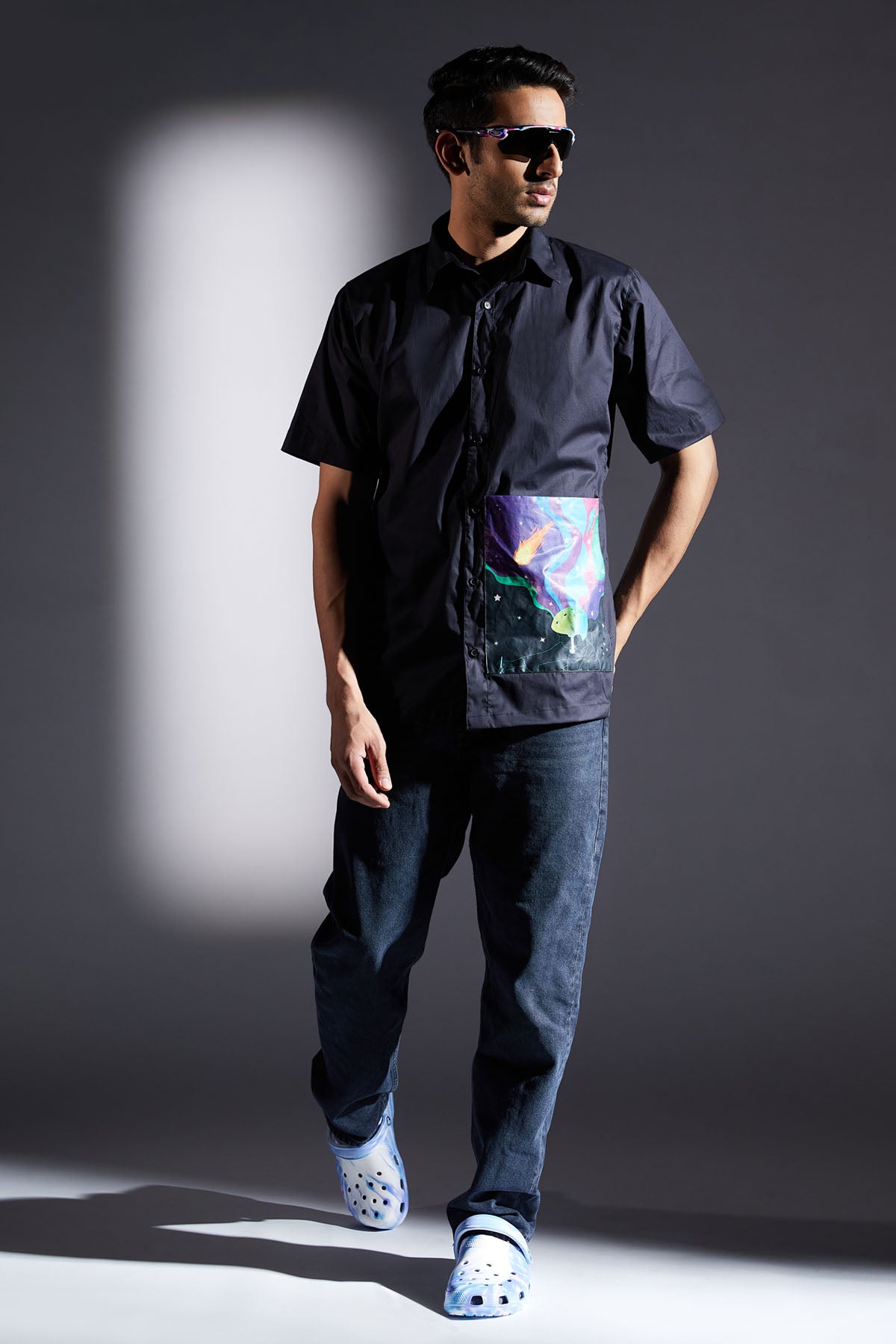 Helmet Girl Print Shirt