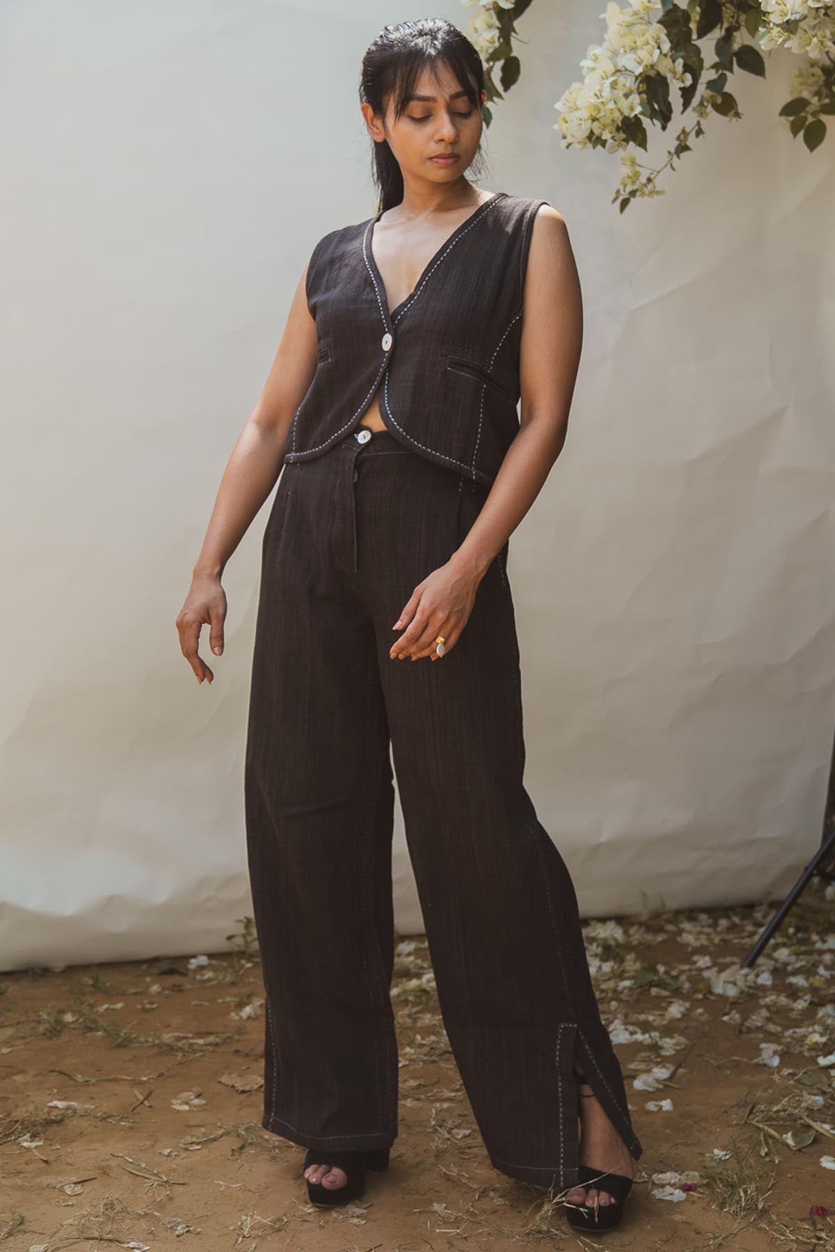 High Waist Flared Pants