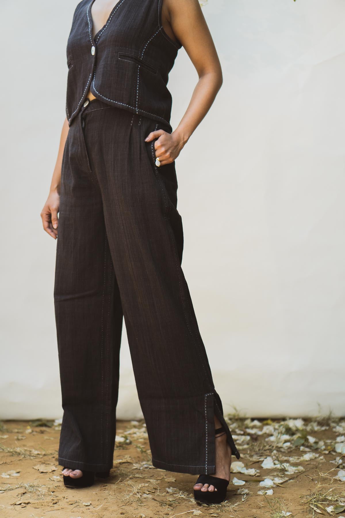 High Waist Flared Pants