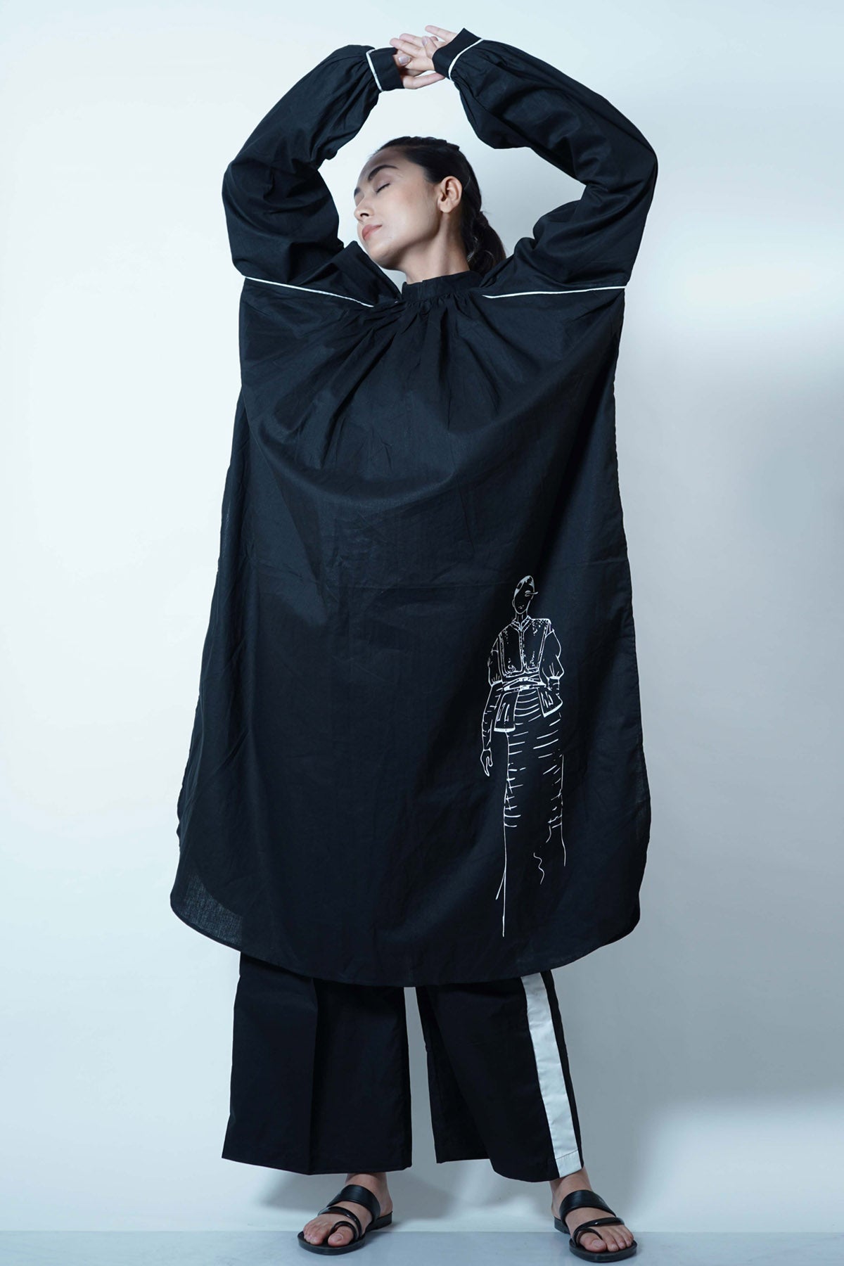 Buy Jaza High Slit Long Kurta Set For Women Available online at ScrollnShops