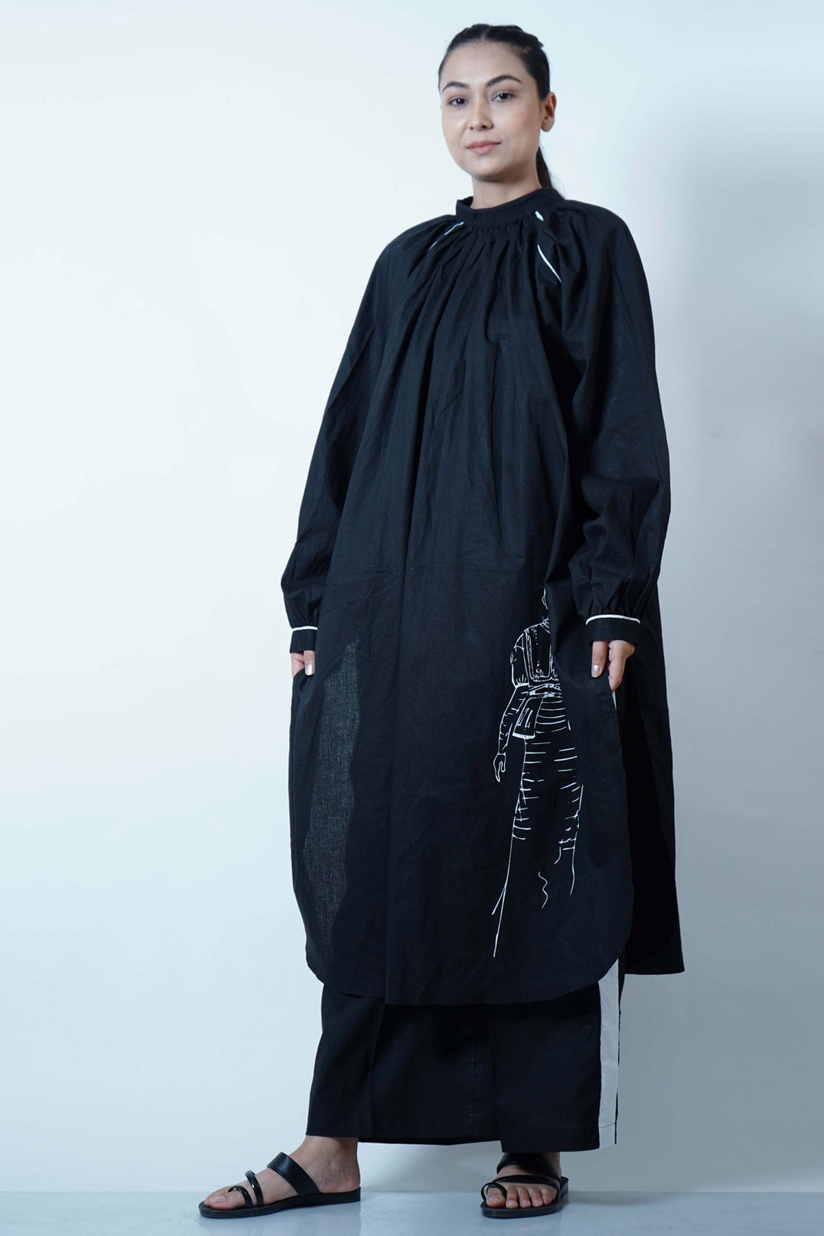 Buy Jaza High Slit U Shape Tunic For Women Available online at ScrollnShops