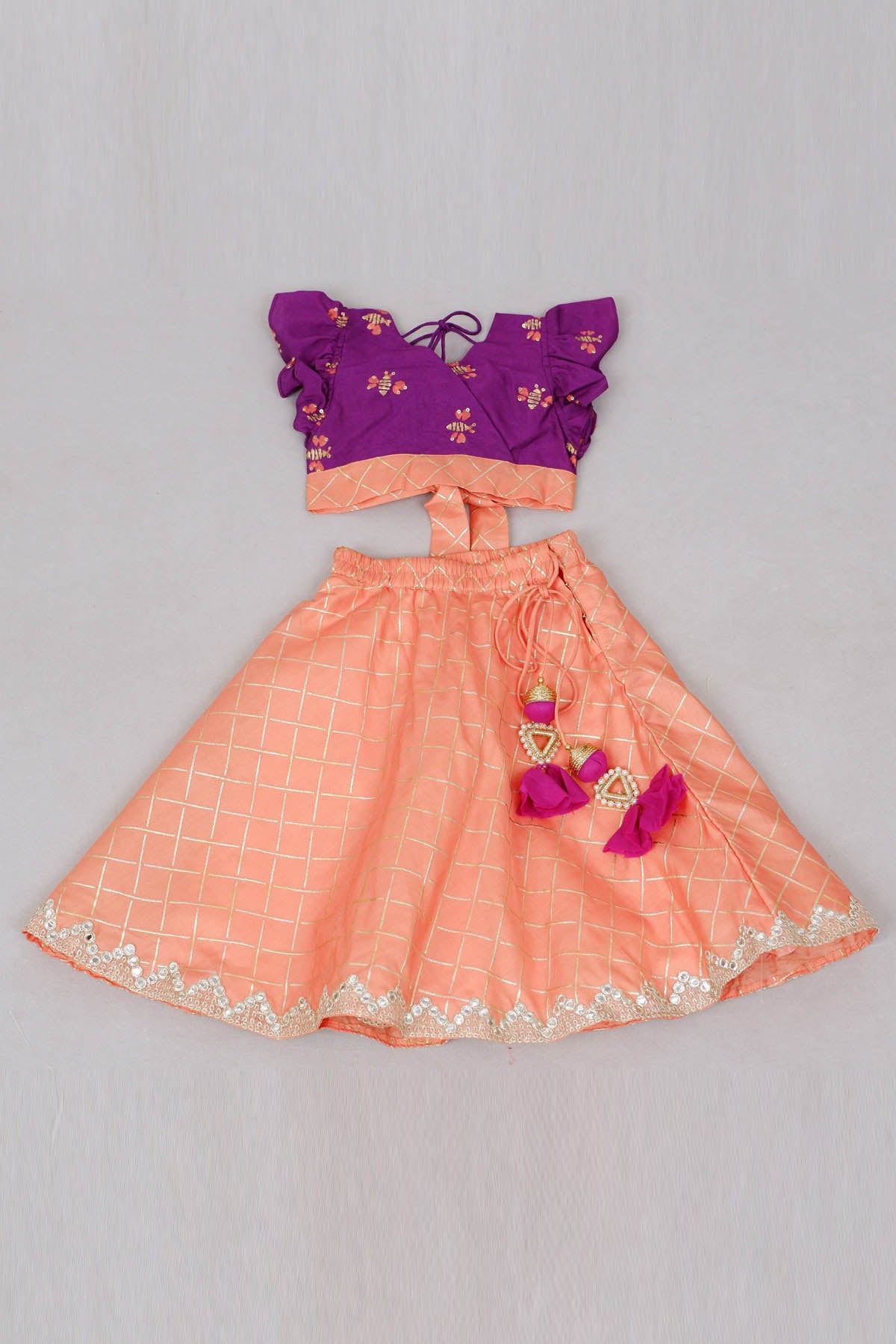 Honey Bee Print Ghagara Set