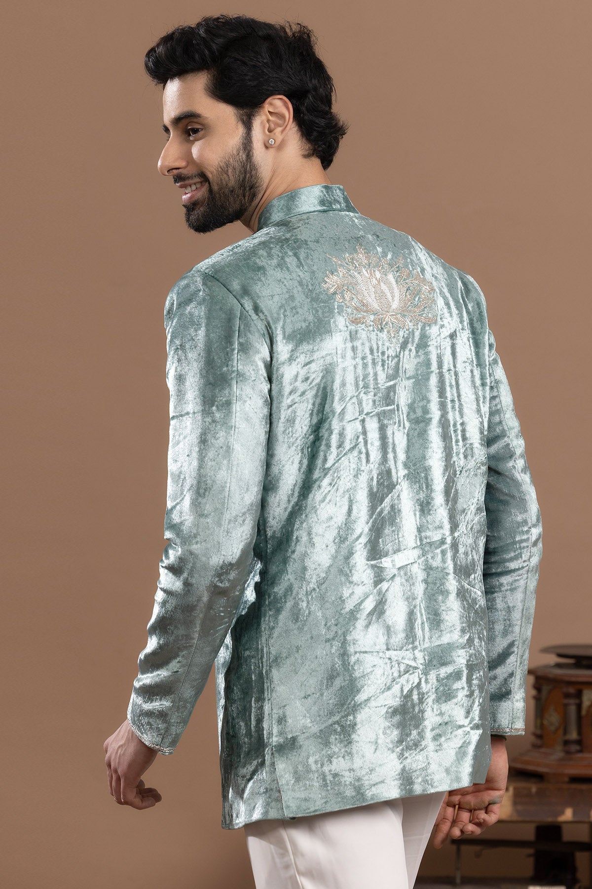 Ice Blue Cross Flap Suit Set