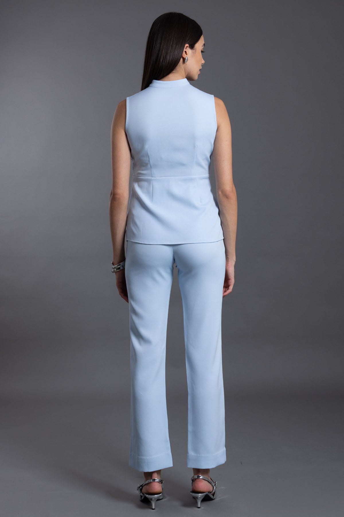 Ice Blue Sleeveless Top & Pants