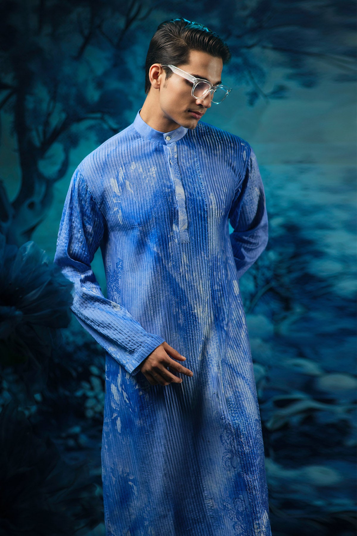 Indigo Printed Kurta & Pants