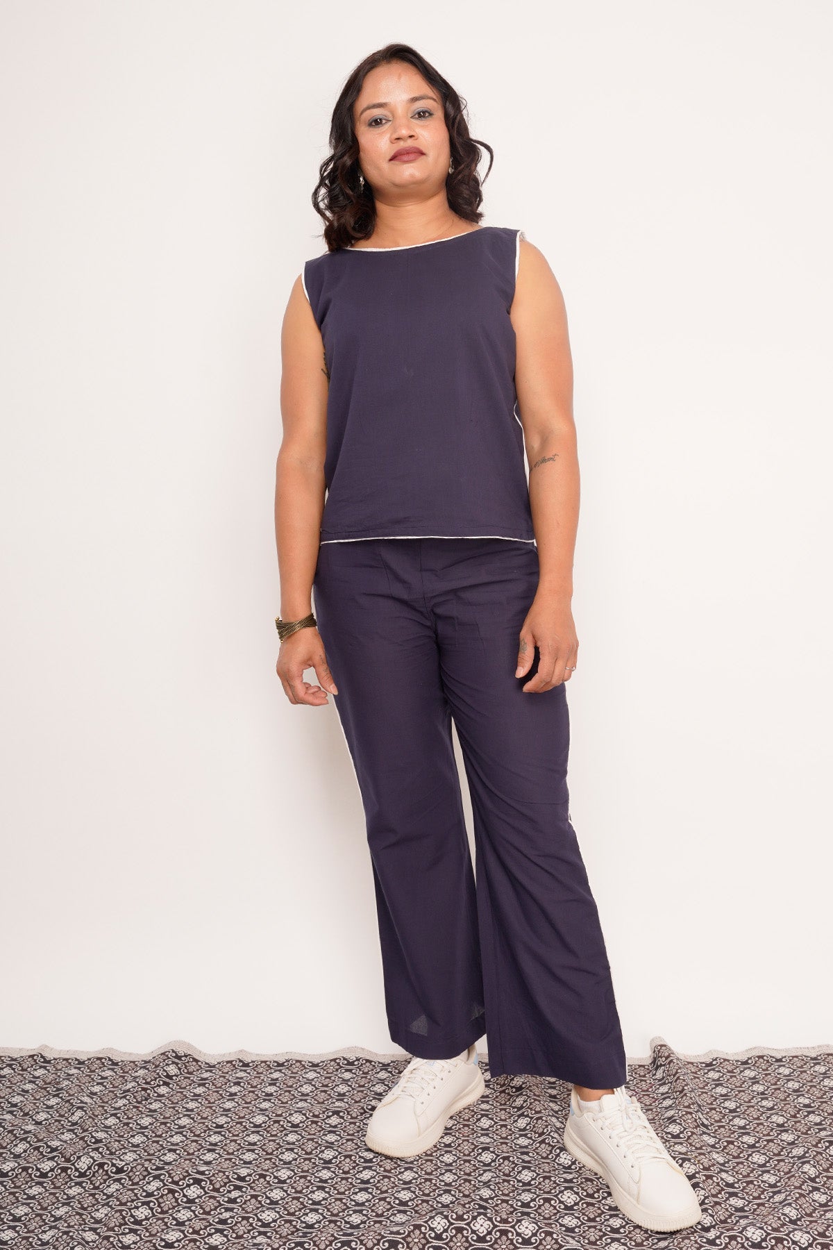 Indigo Sleeveless Top & Pants