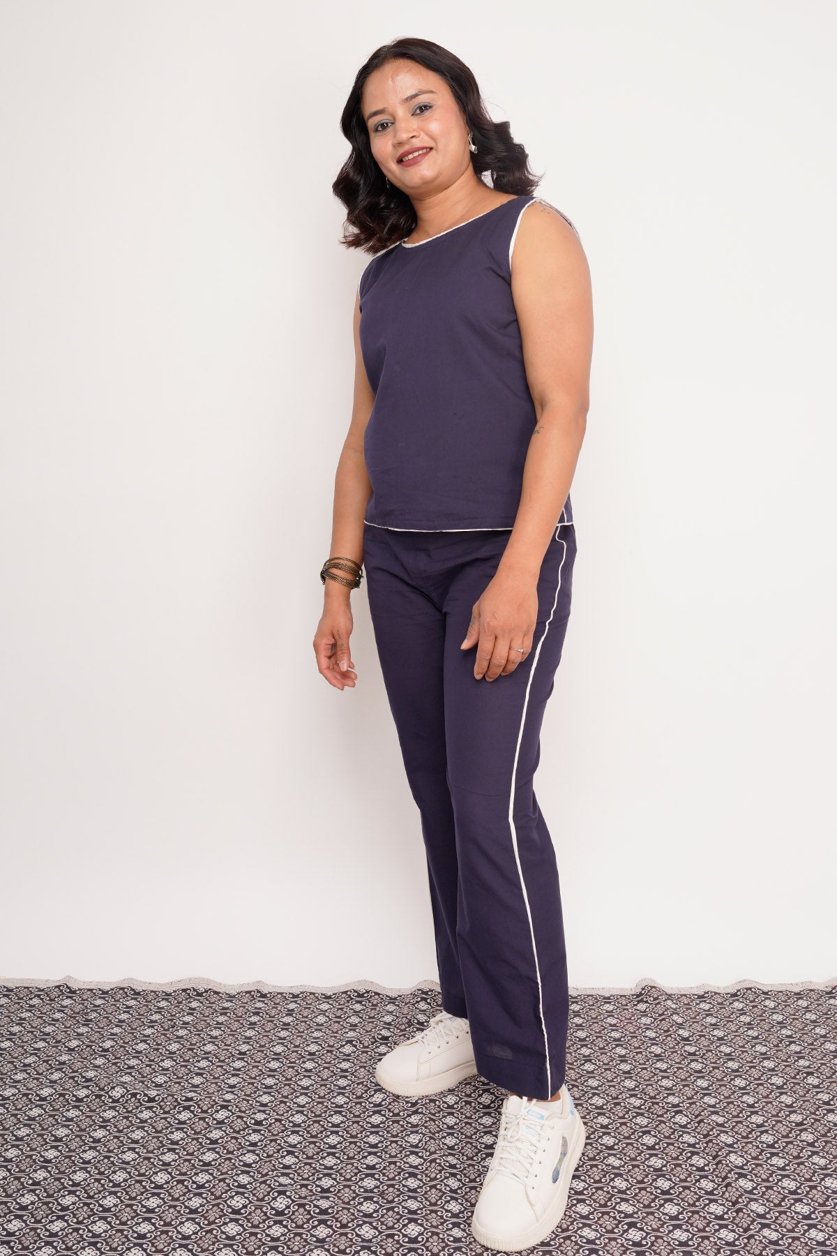 Indigo Sleeveless Top & Pants
