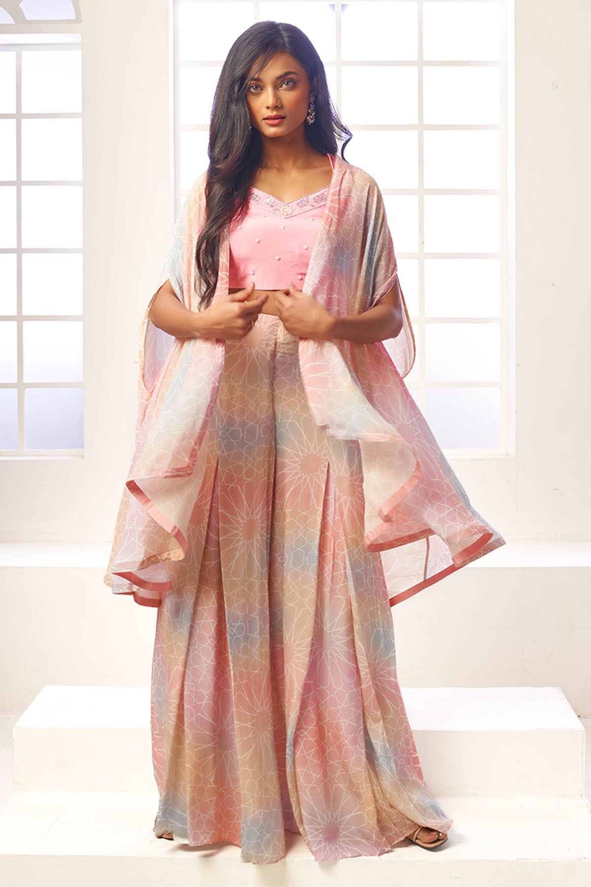 Indo-Western Cape & Pant Set