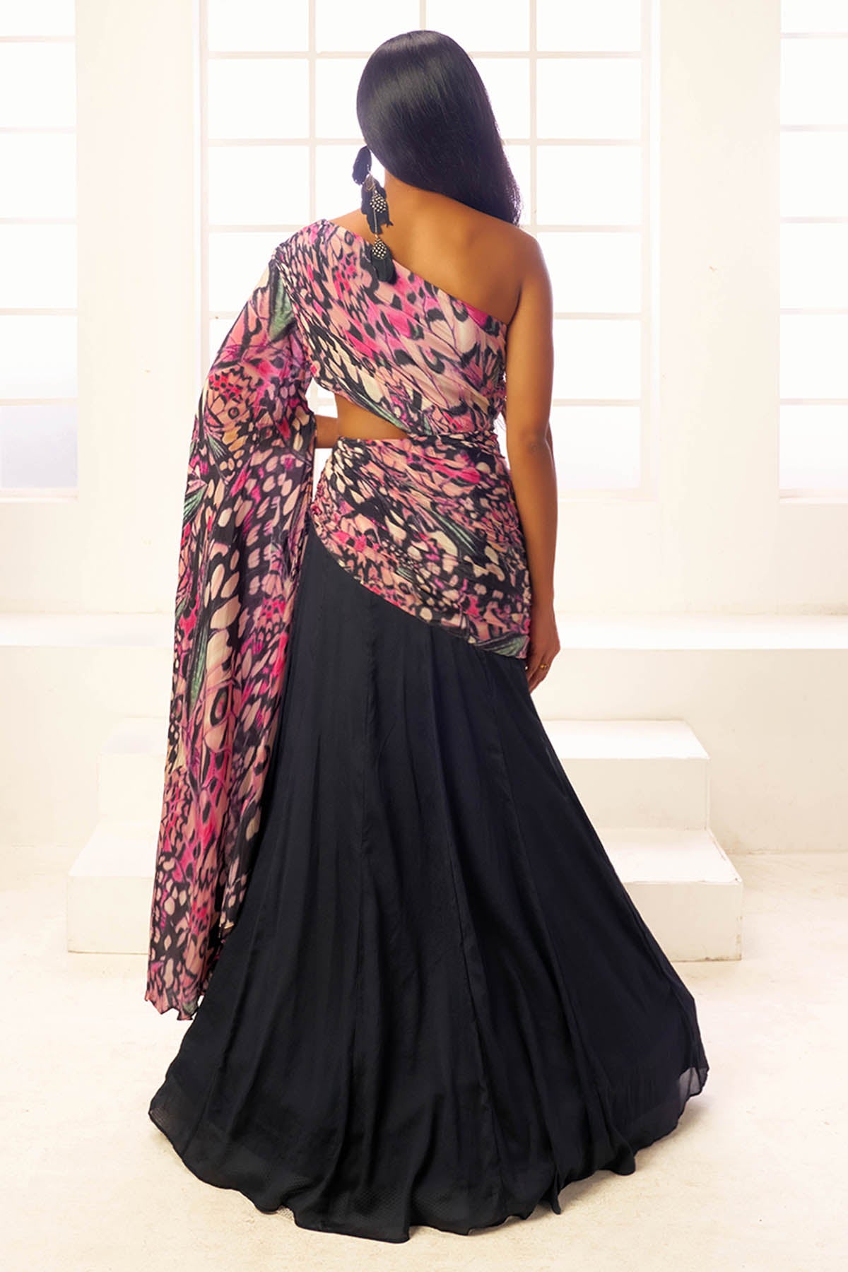 Indo-Western Drape Saree Gown