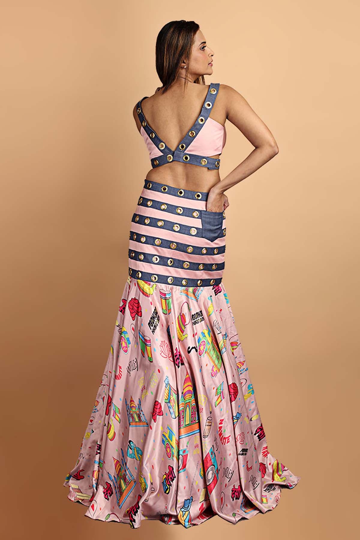 Indo Western Lehenga Set