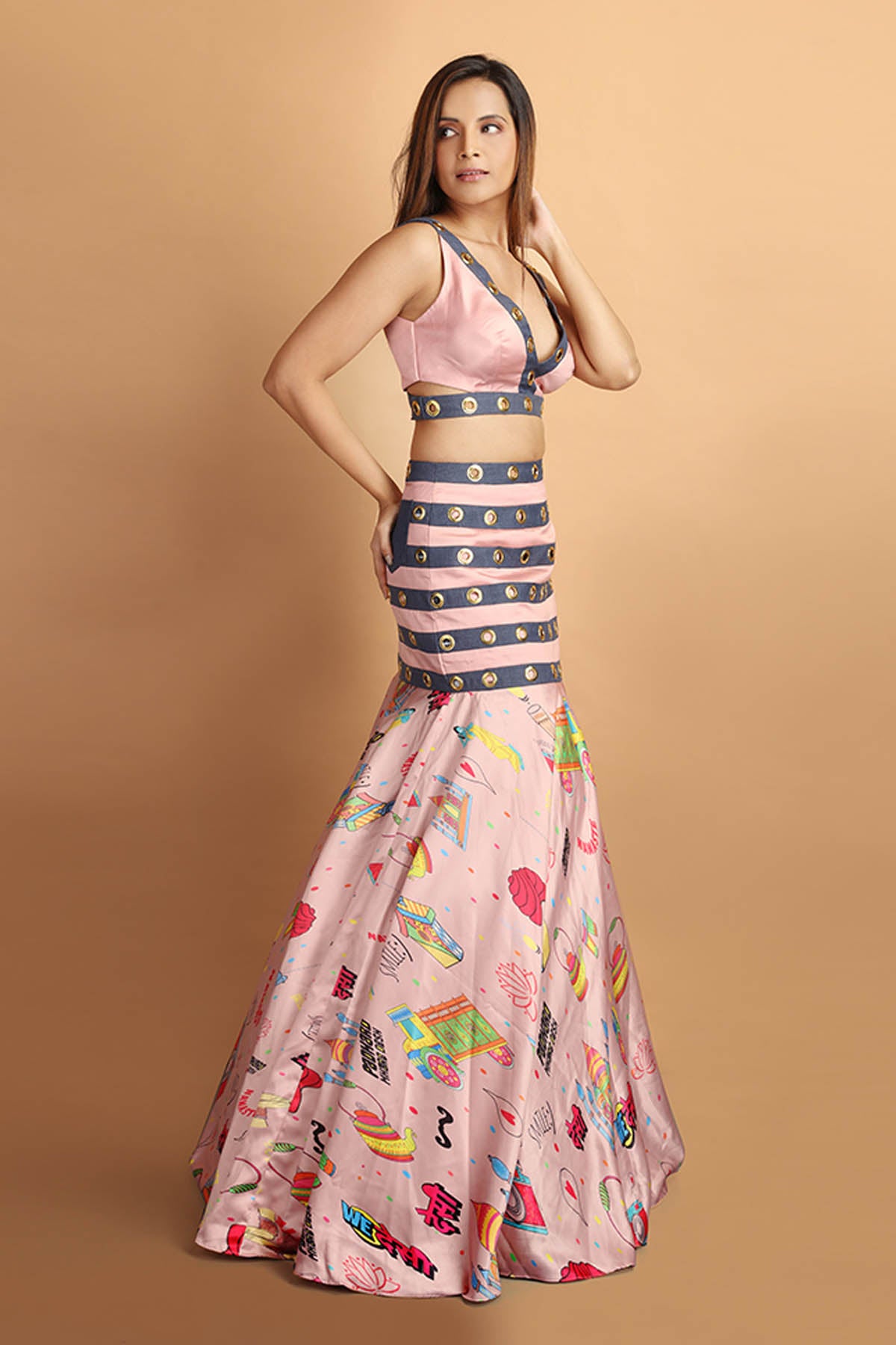 Indo Western Lehenga Set