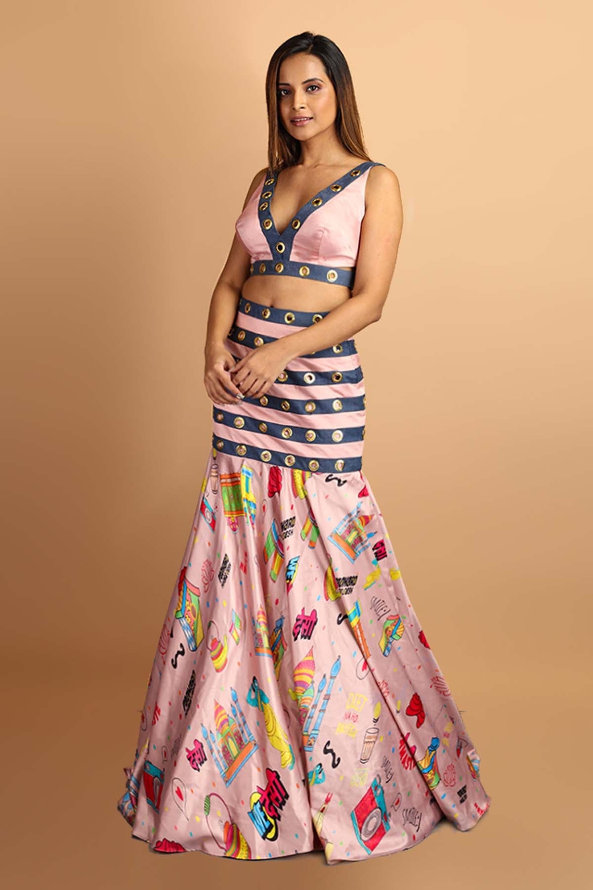 Indo Western Lehenga Set