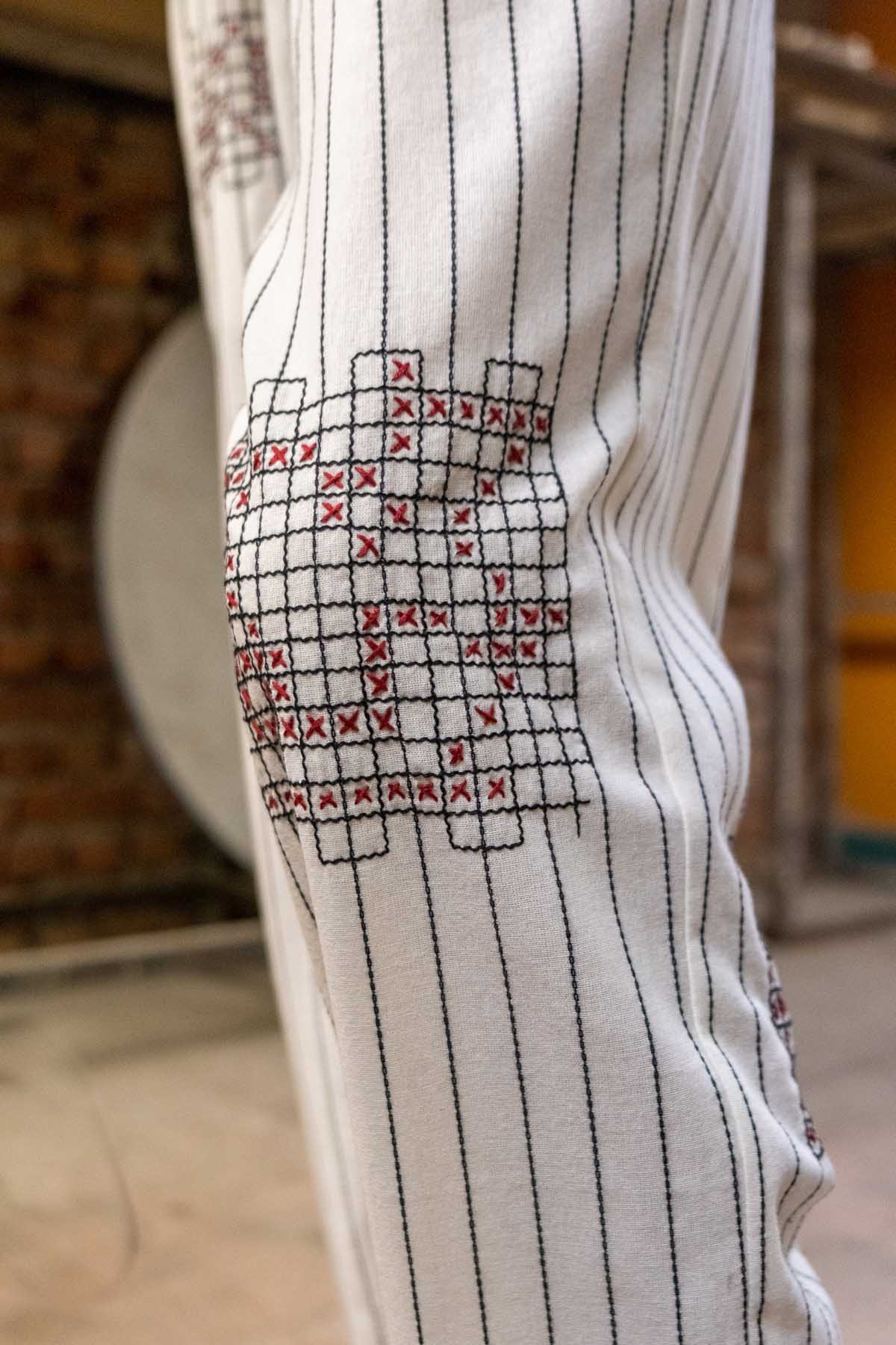 Ivory Checkmate Pants