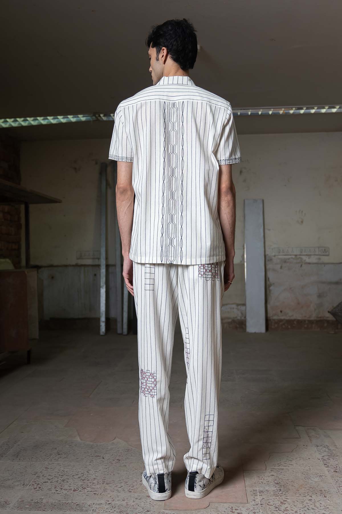 Ivory Checkmate Pants