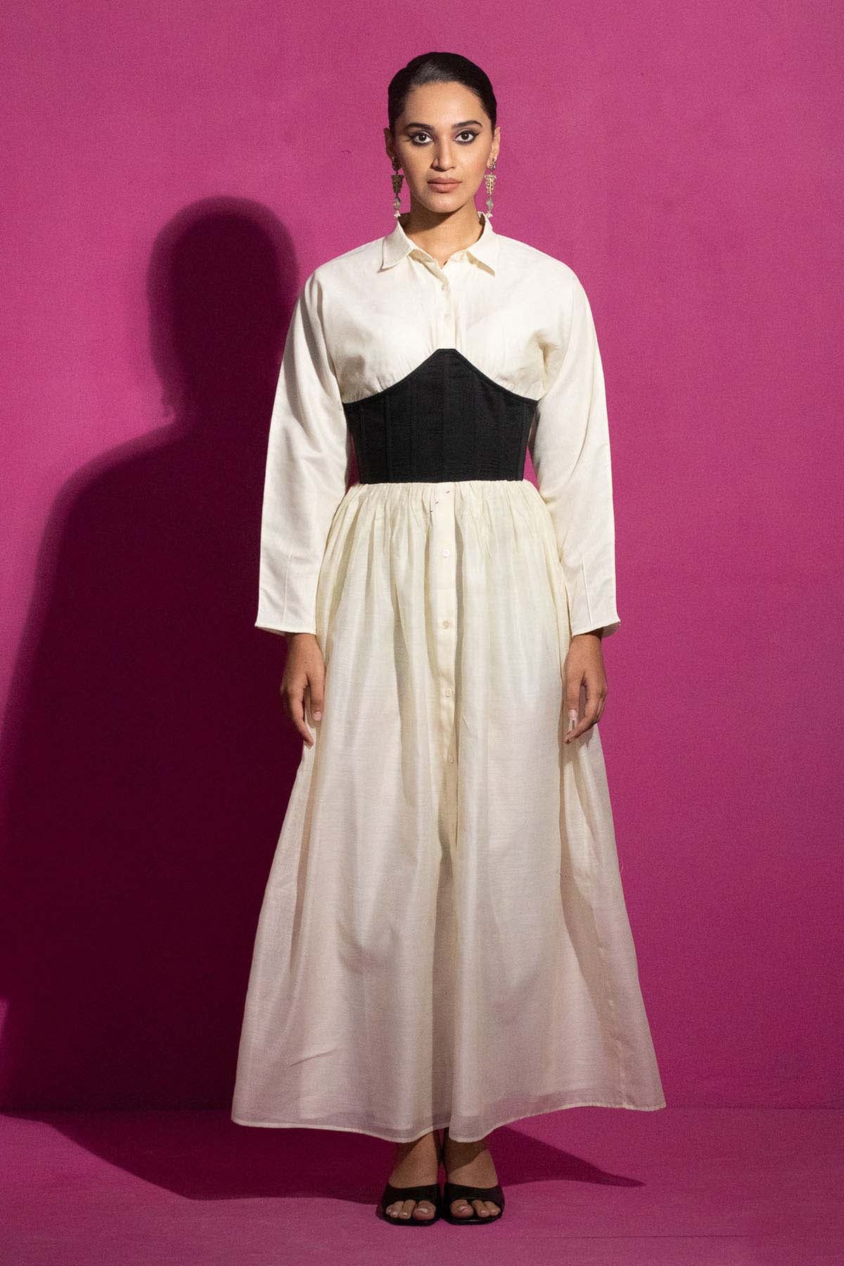 Ivory Corset Style Dress