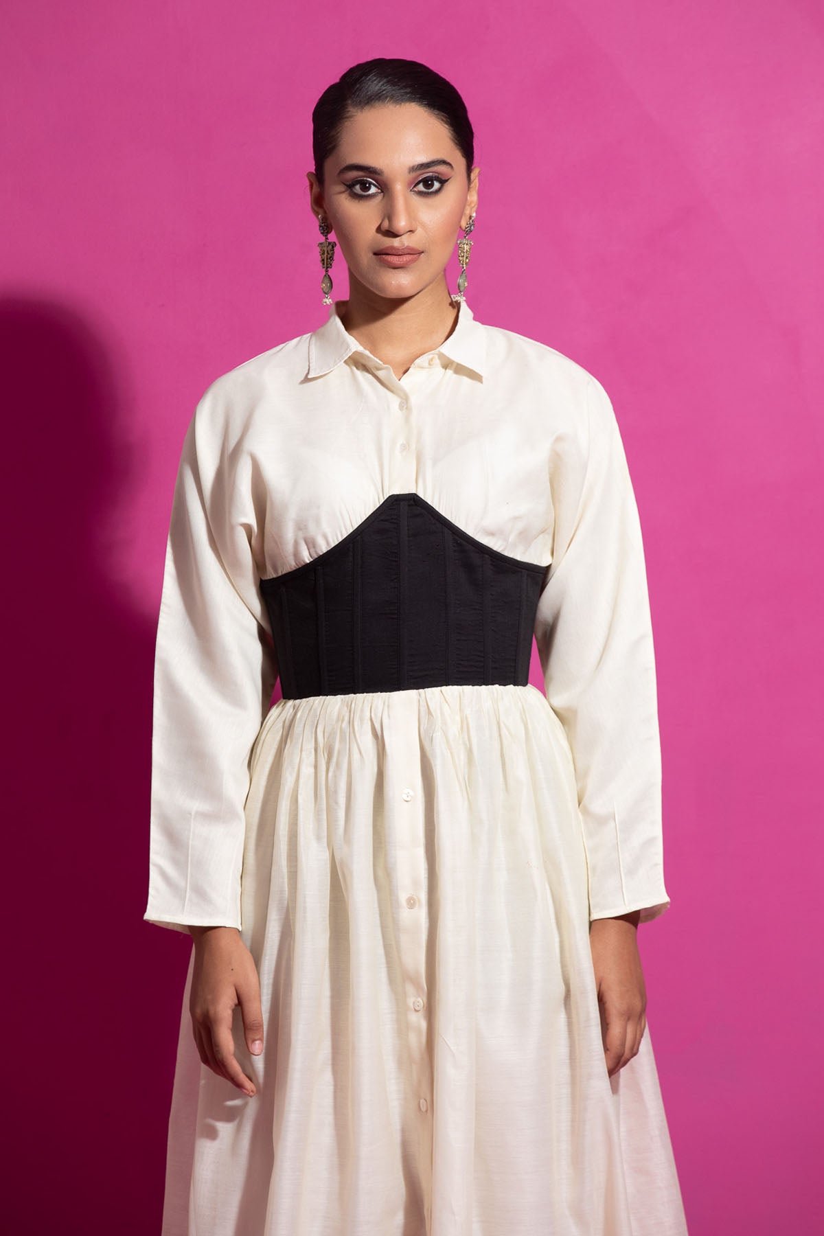 Ivory Corset Style Dress