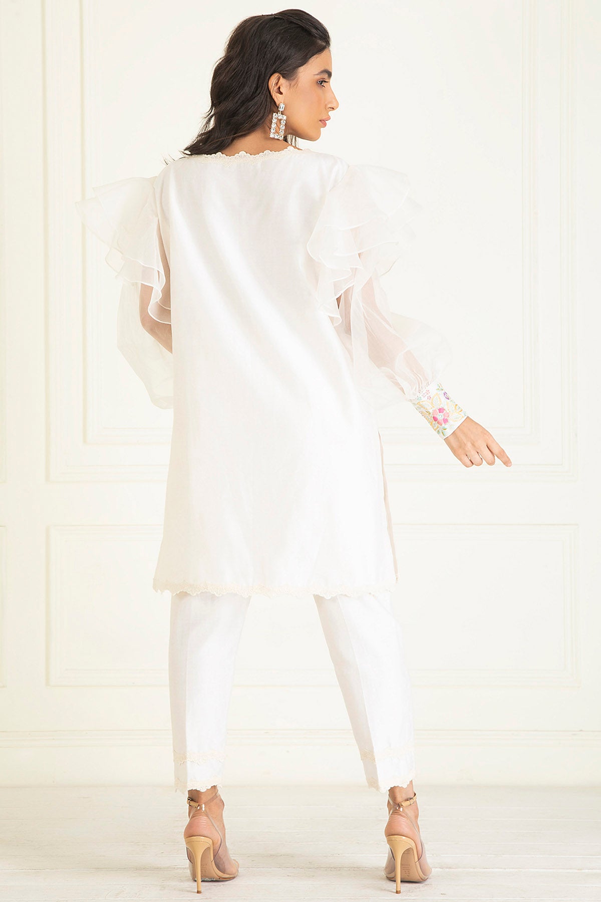 Ivory Embroidered Kurta Set