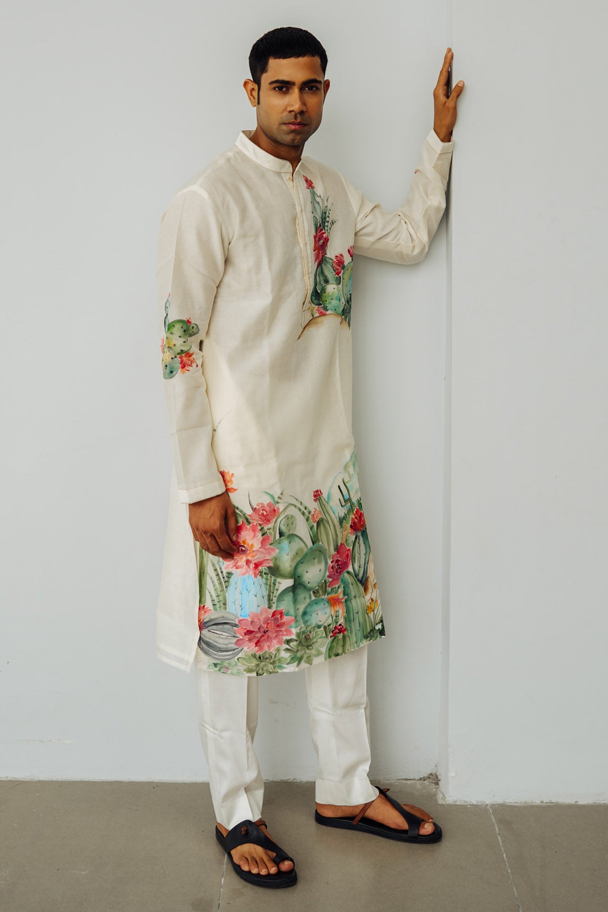 Ivory Hand Painted Kurta Set
