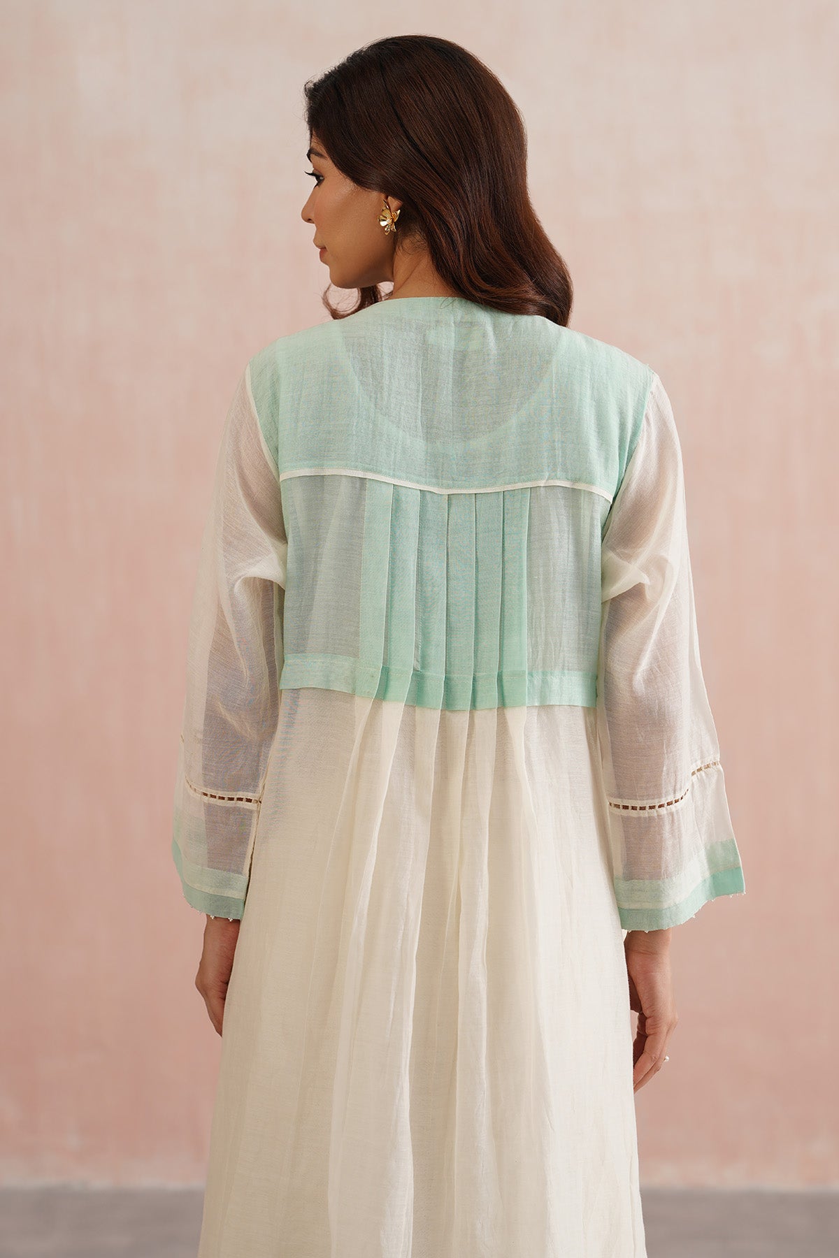 Ivory 3D Floral Work Co-ord Set