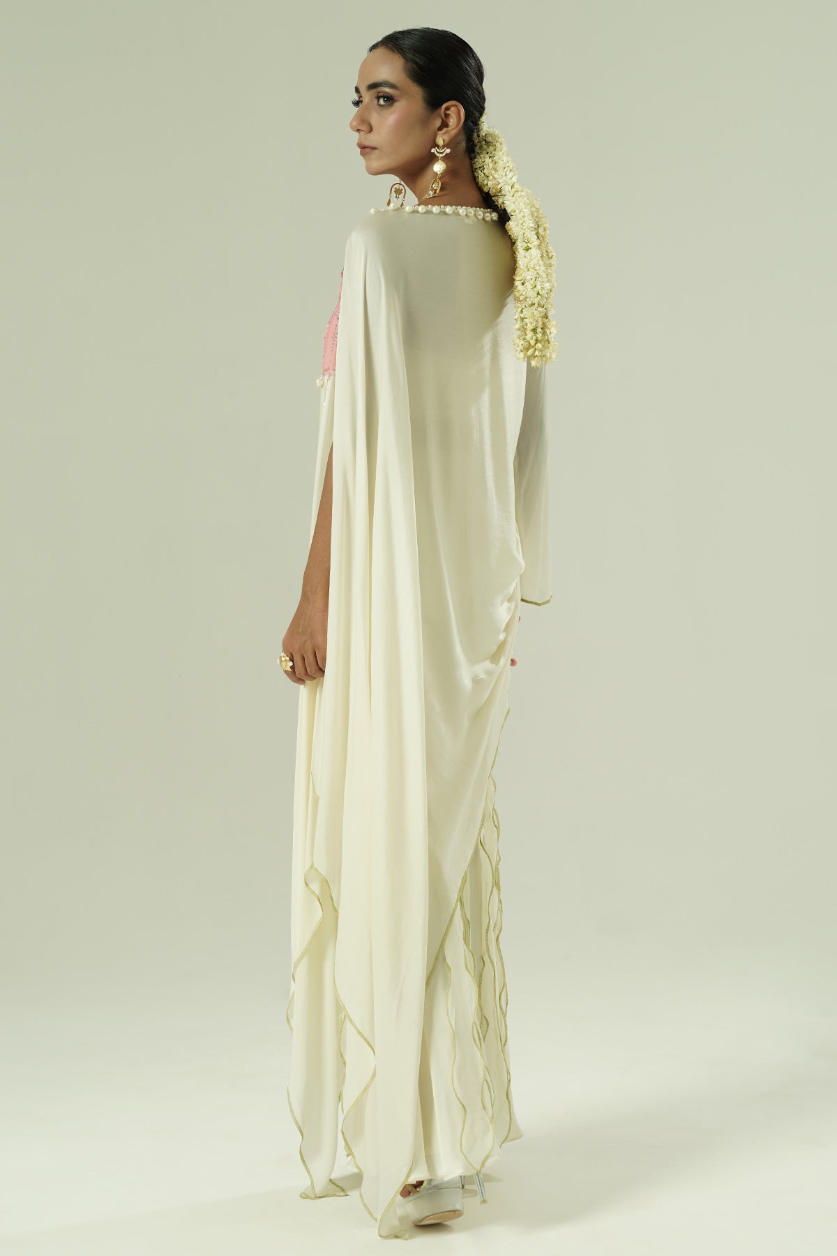 Ivory A-Line Sleeves Kurta Set