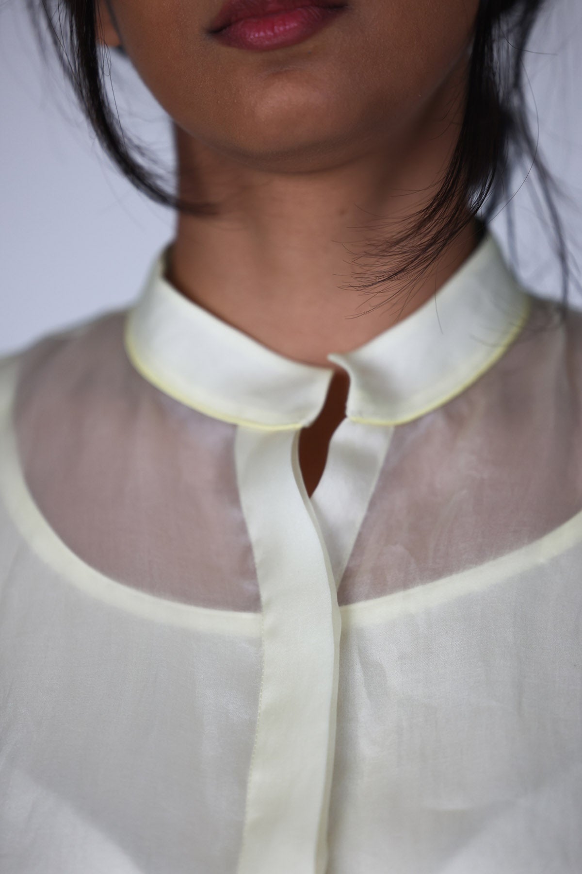 Ivory Asymmetrical Midi Dress