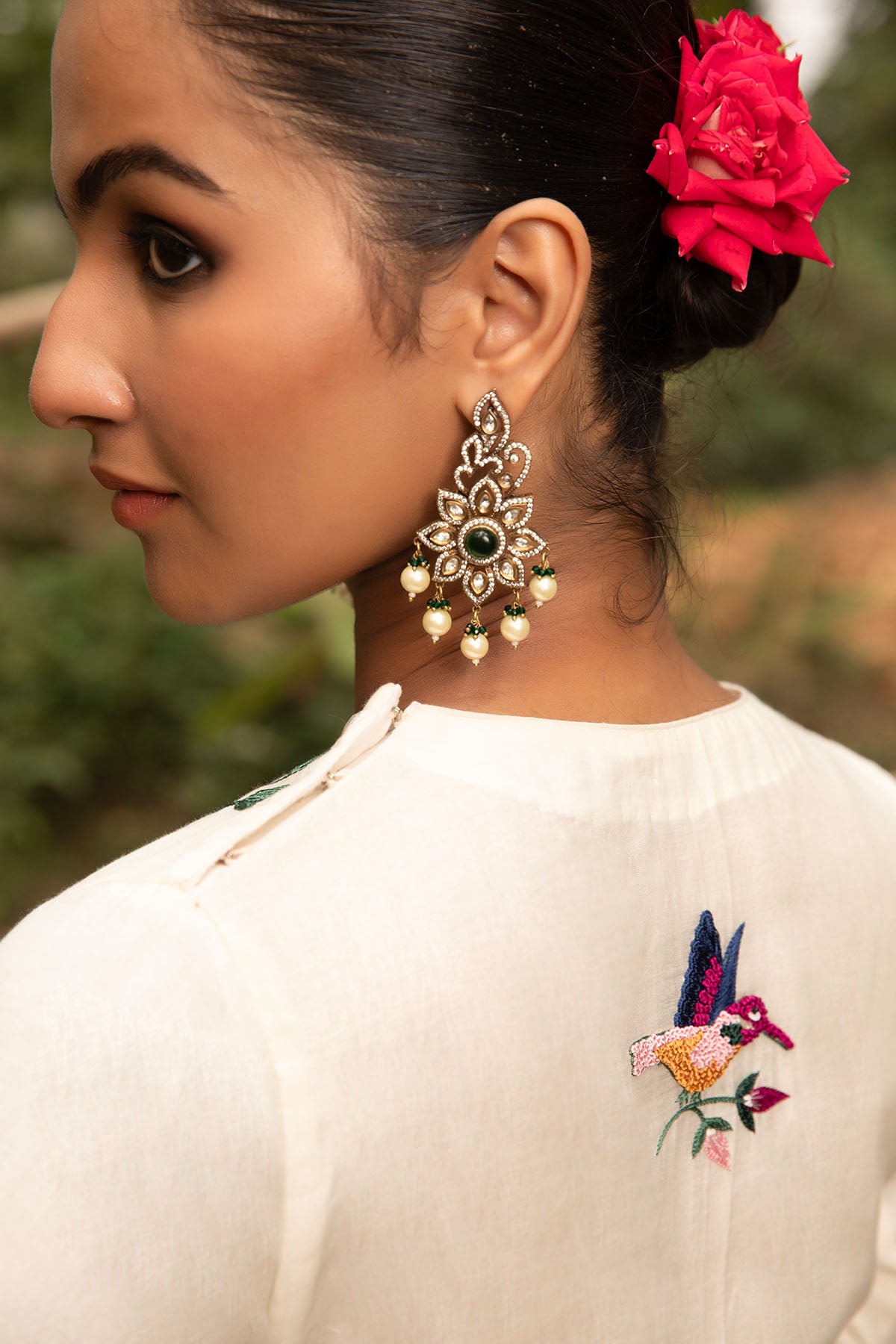 Ivory Asymmetrical Tunic & Pants