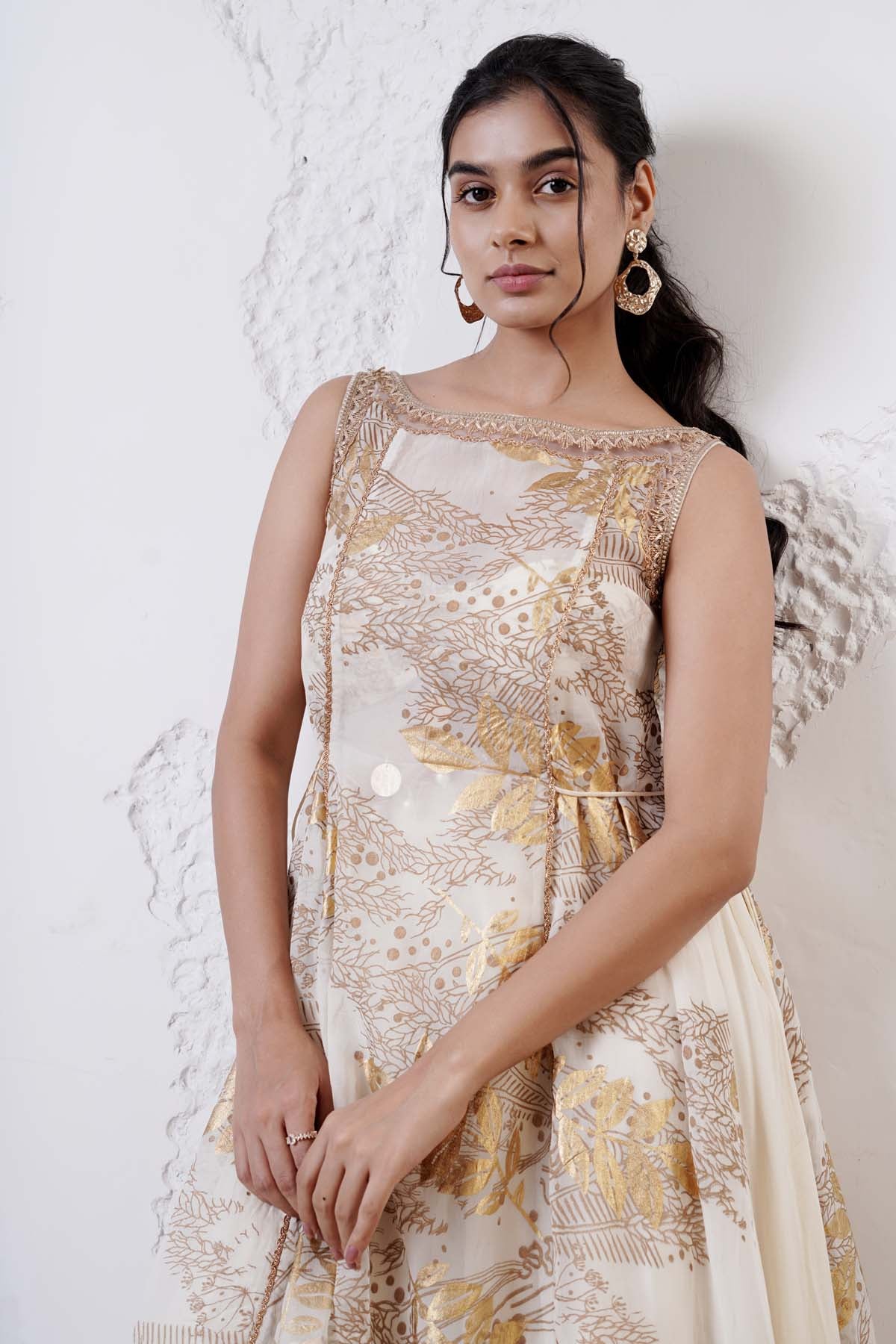 Ivory Asymmetrical Tunic Set