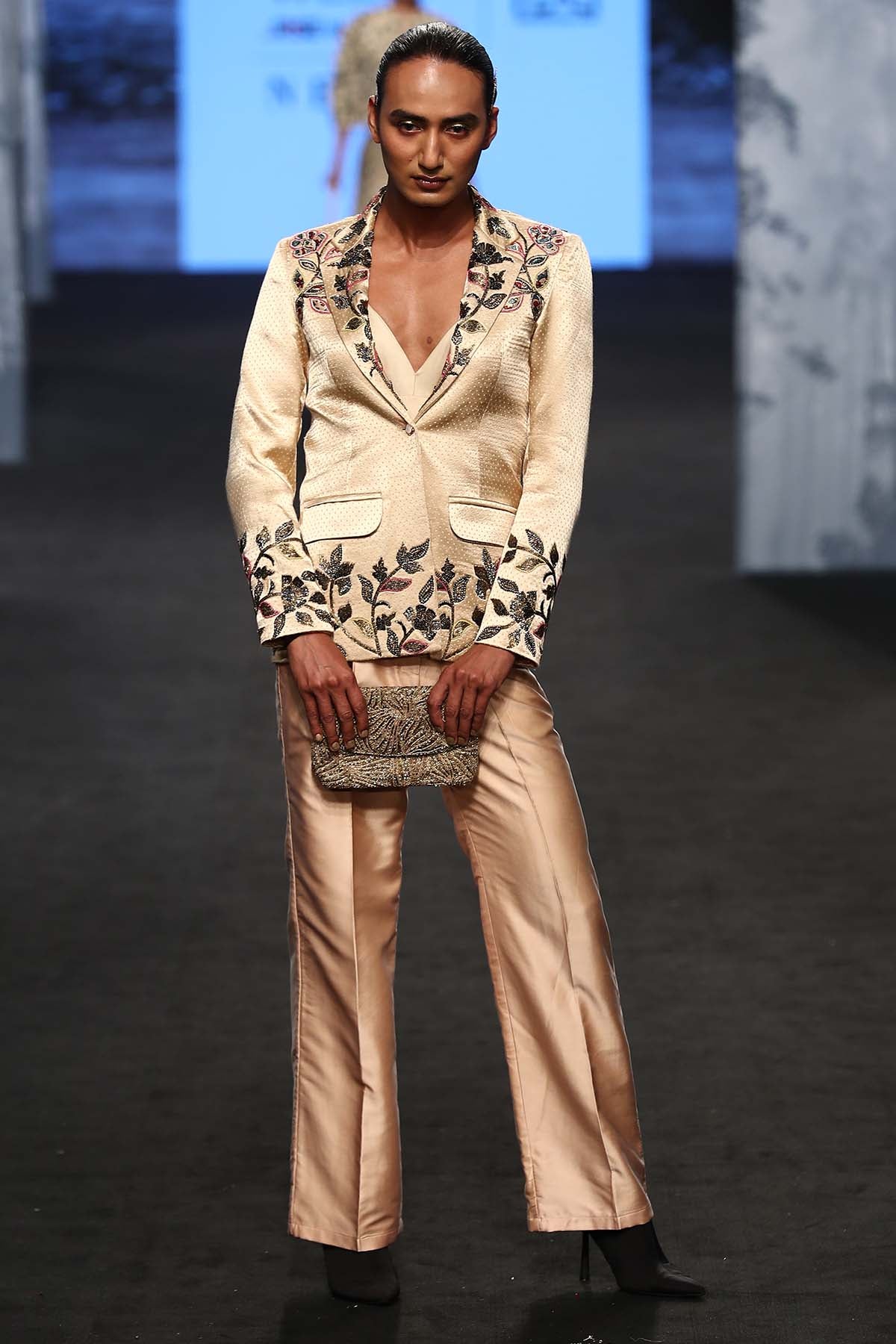 Ivory Cutdana Work Jacket Set