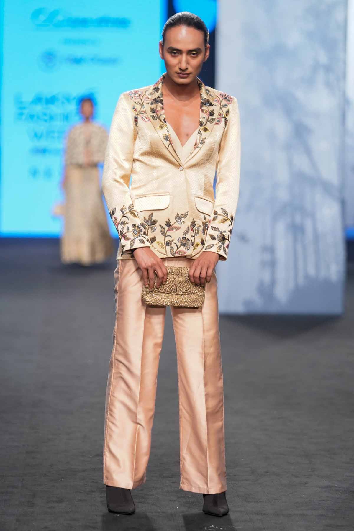 Ivory Cutdana Work Jacket Set