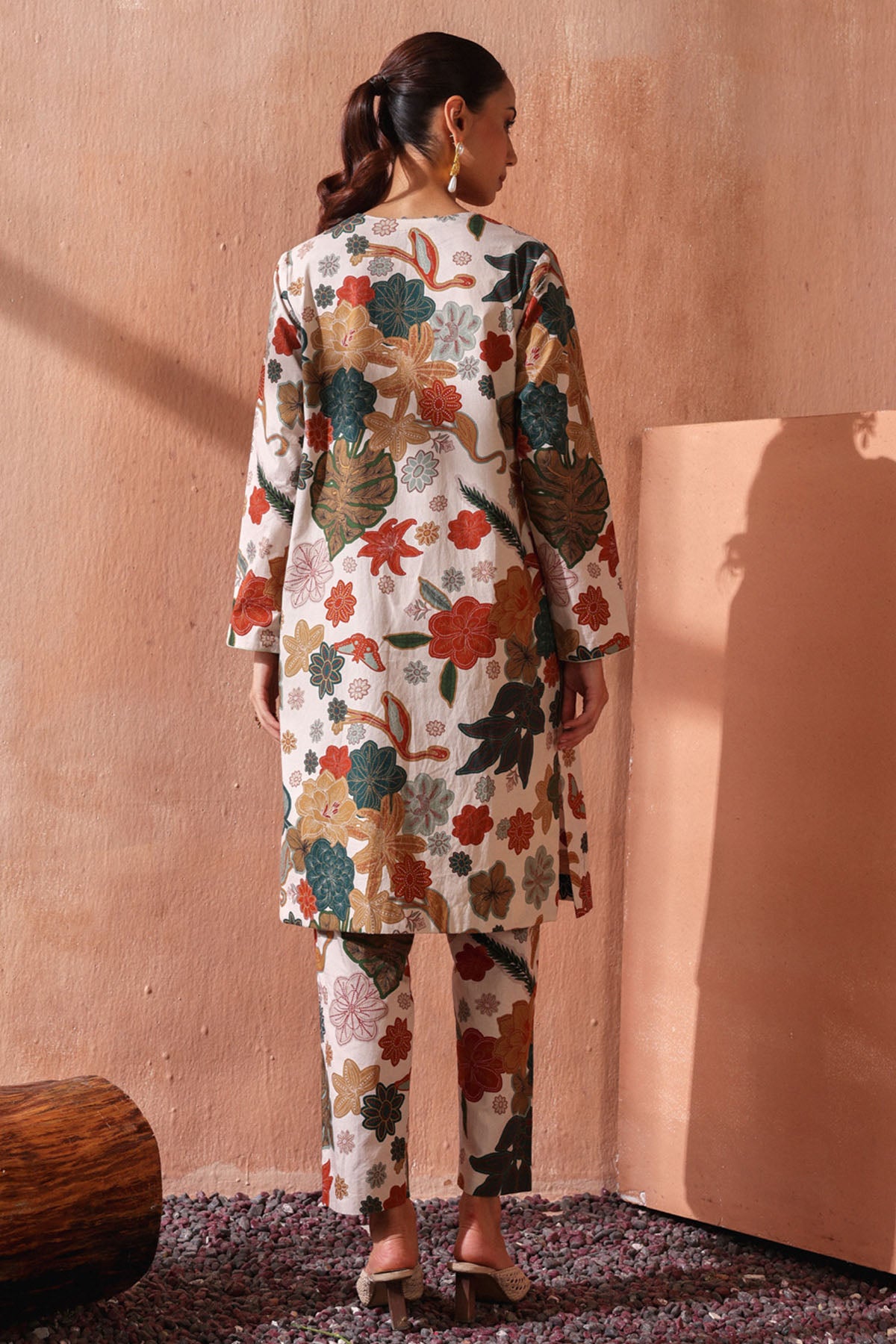 Ivory Digital Printed Kurta Set