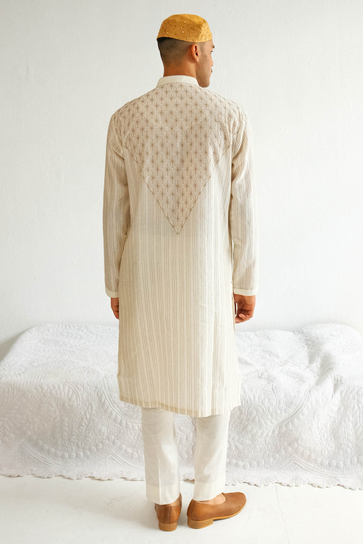 Ivory Dori Embroidered Kurta Set