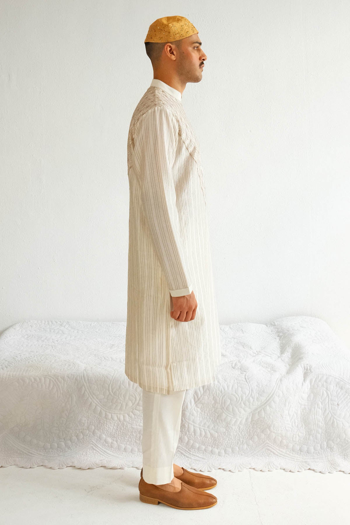 Ivory Dori Embroidered Kurta Set