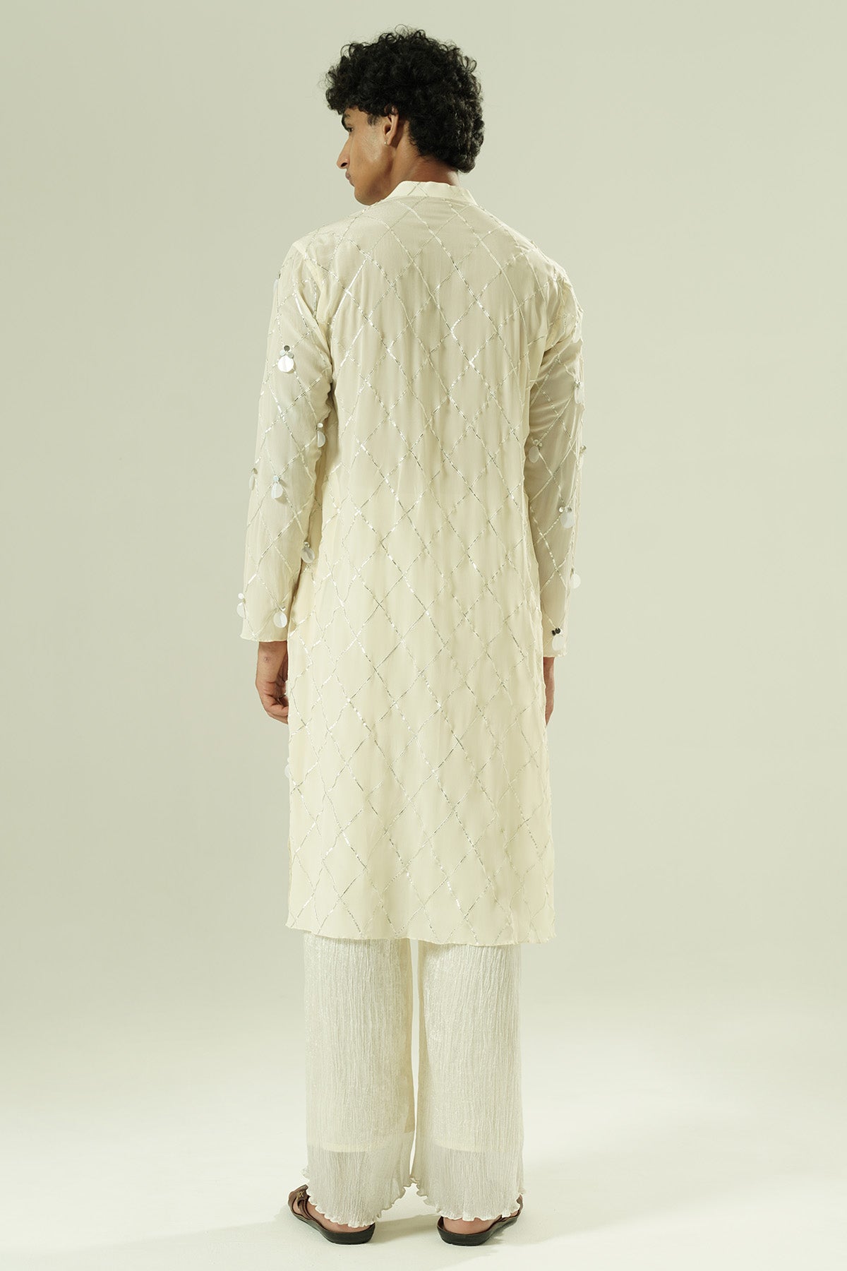 Ivory Droplets Kurta & Pants