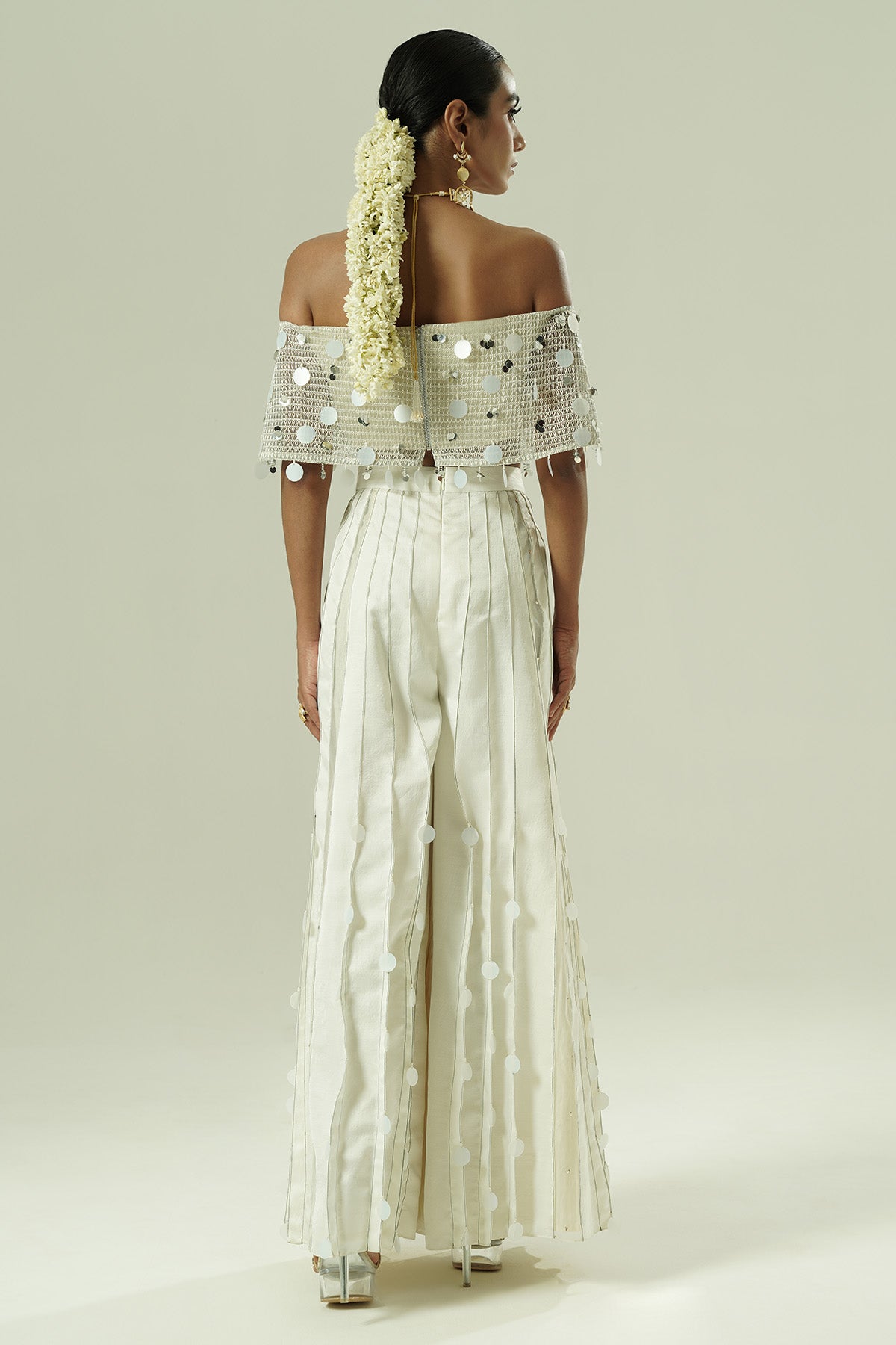 Ivory Drops Indo-Western Set