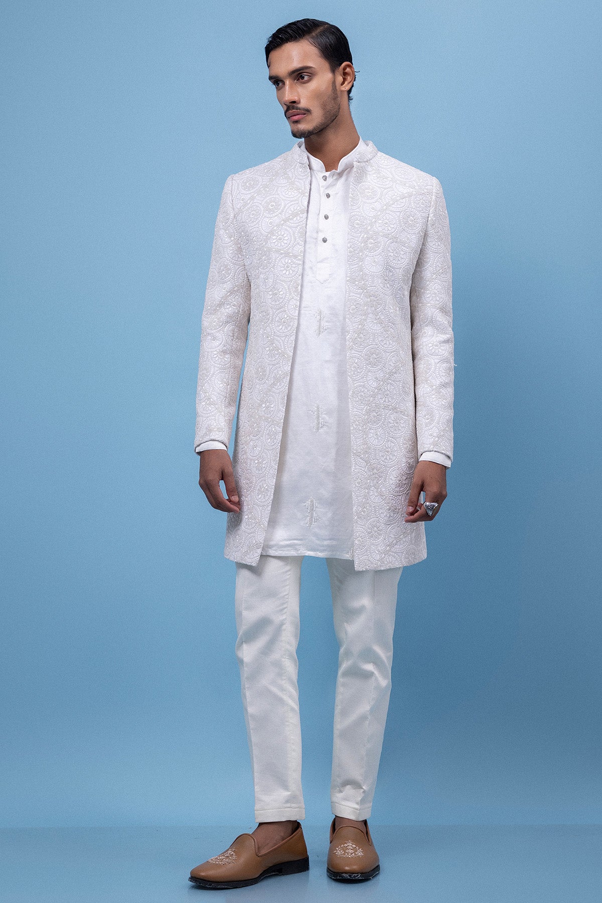 Ivory Embroidered Dori Jacket
