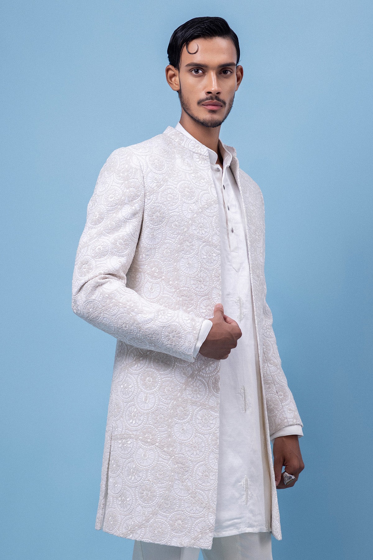Ivory Embroidered Dori Jacket