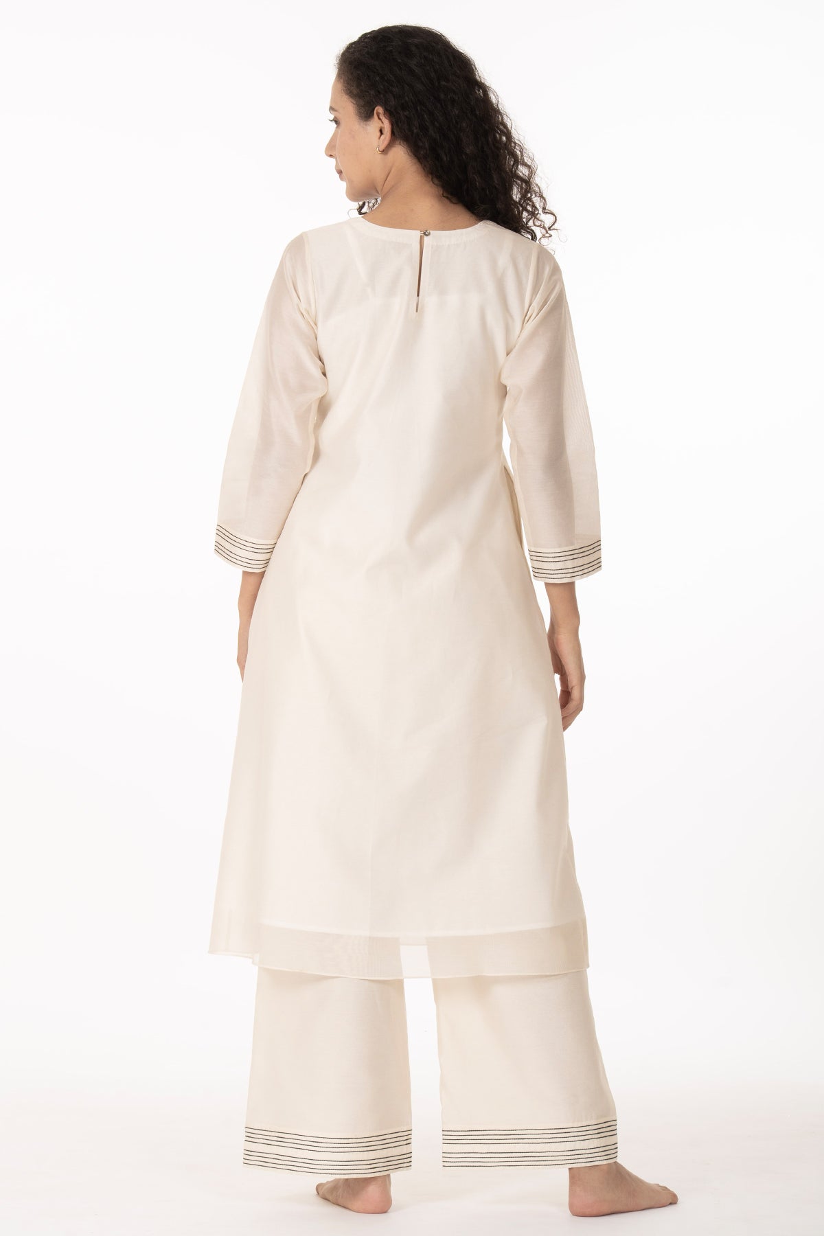 Hand Work Ivory Kurta & Pants