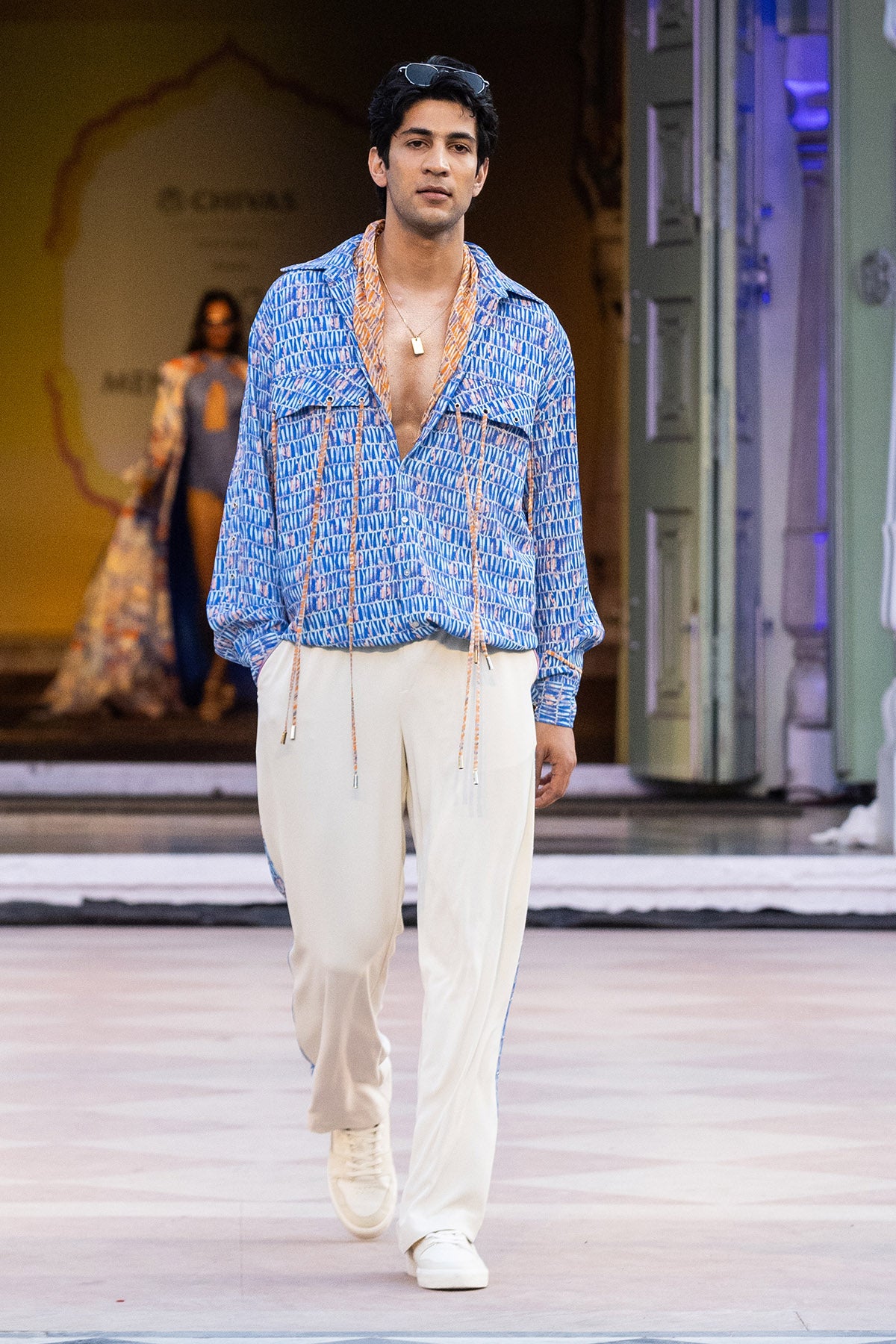 Ivory French Twill Lycra Pants