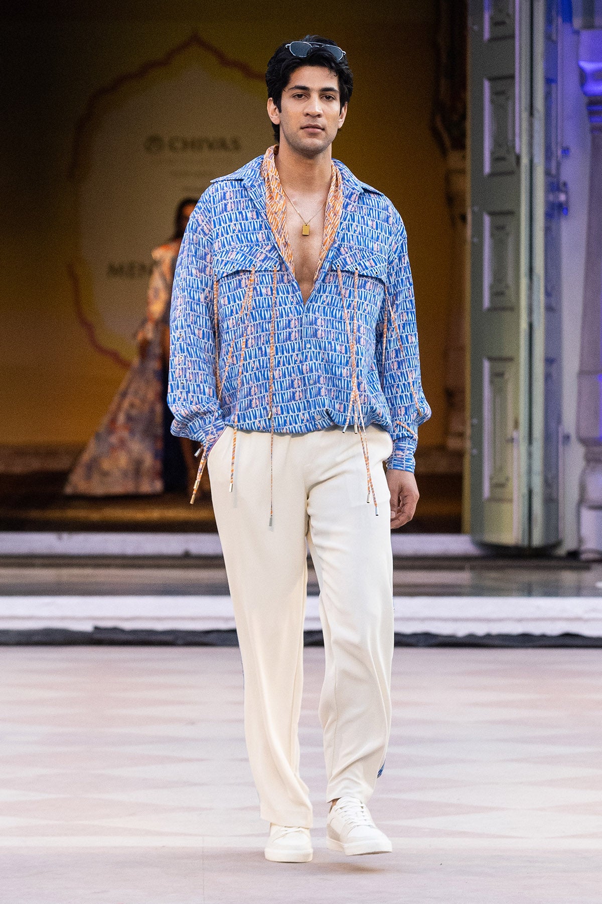 Ivory French Twill Lycra Pants